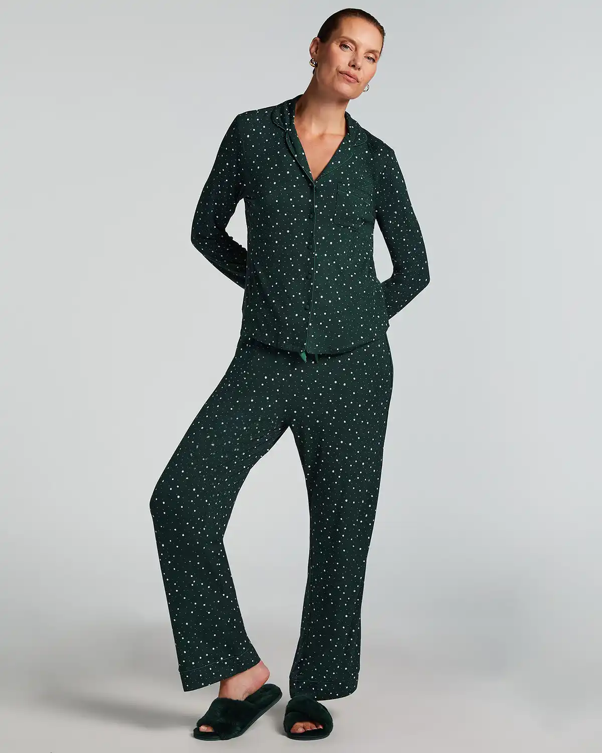 Green Jersey Pyjama Pants