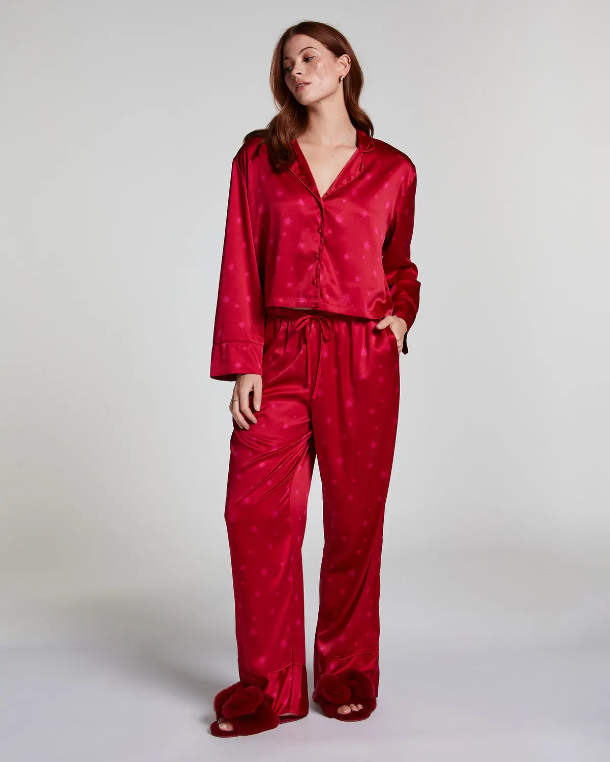 Red Satin Trousers