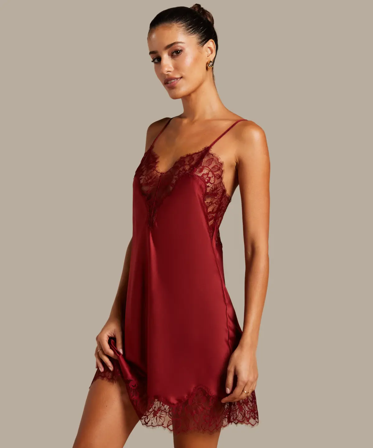 Red Valerie Slipdress