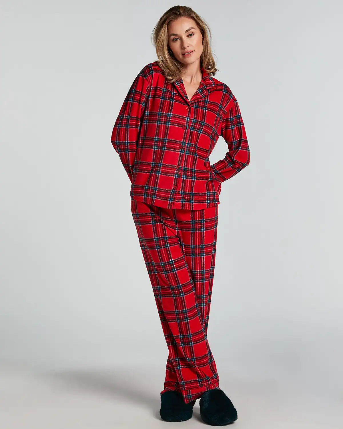 Red Fleece Pyjama Set