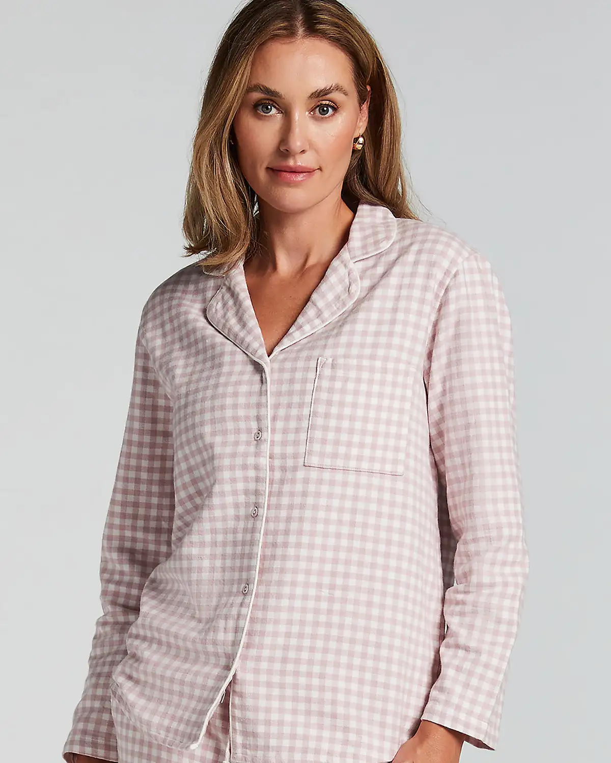 Purple Essentials Flannel Pyjama Top