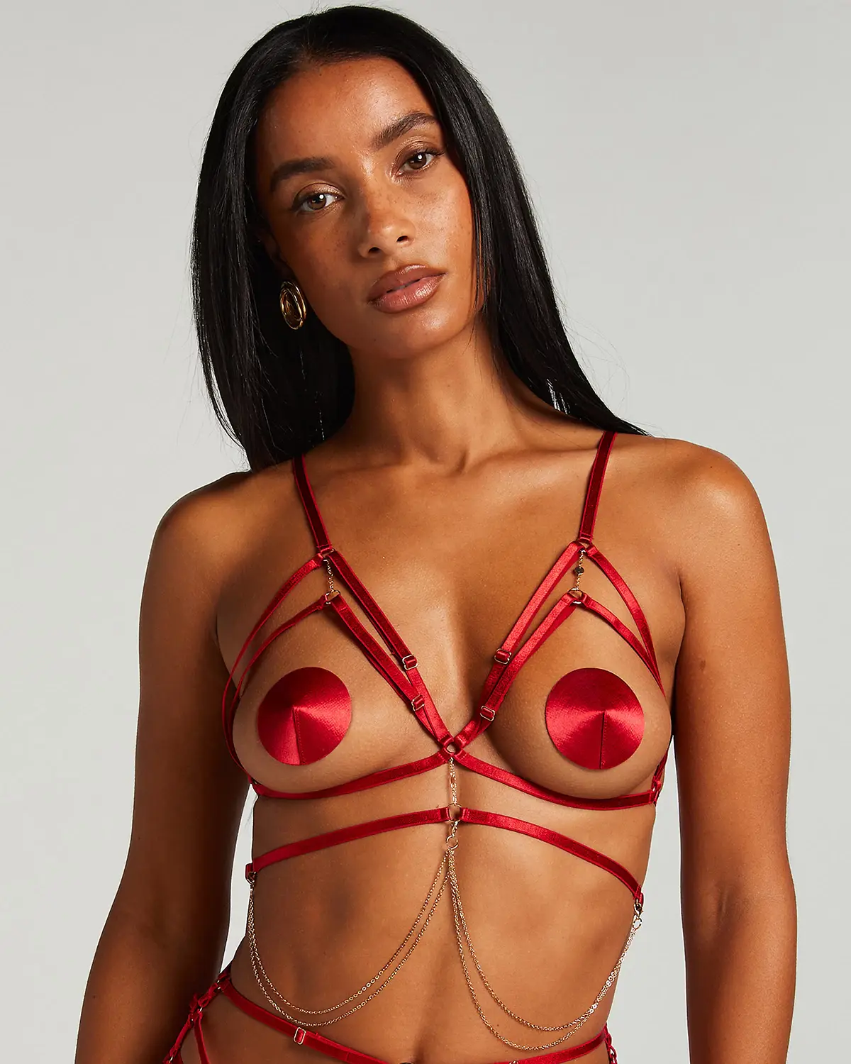 Red Chain Top Bralette