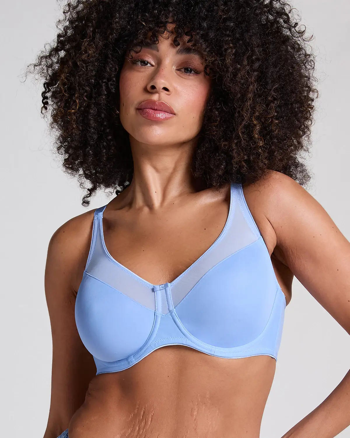 Blue Nina Non-Padded Underwired Minimizer Bra