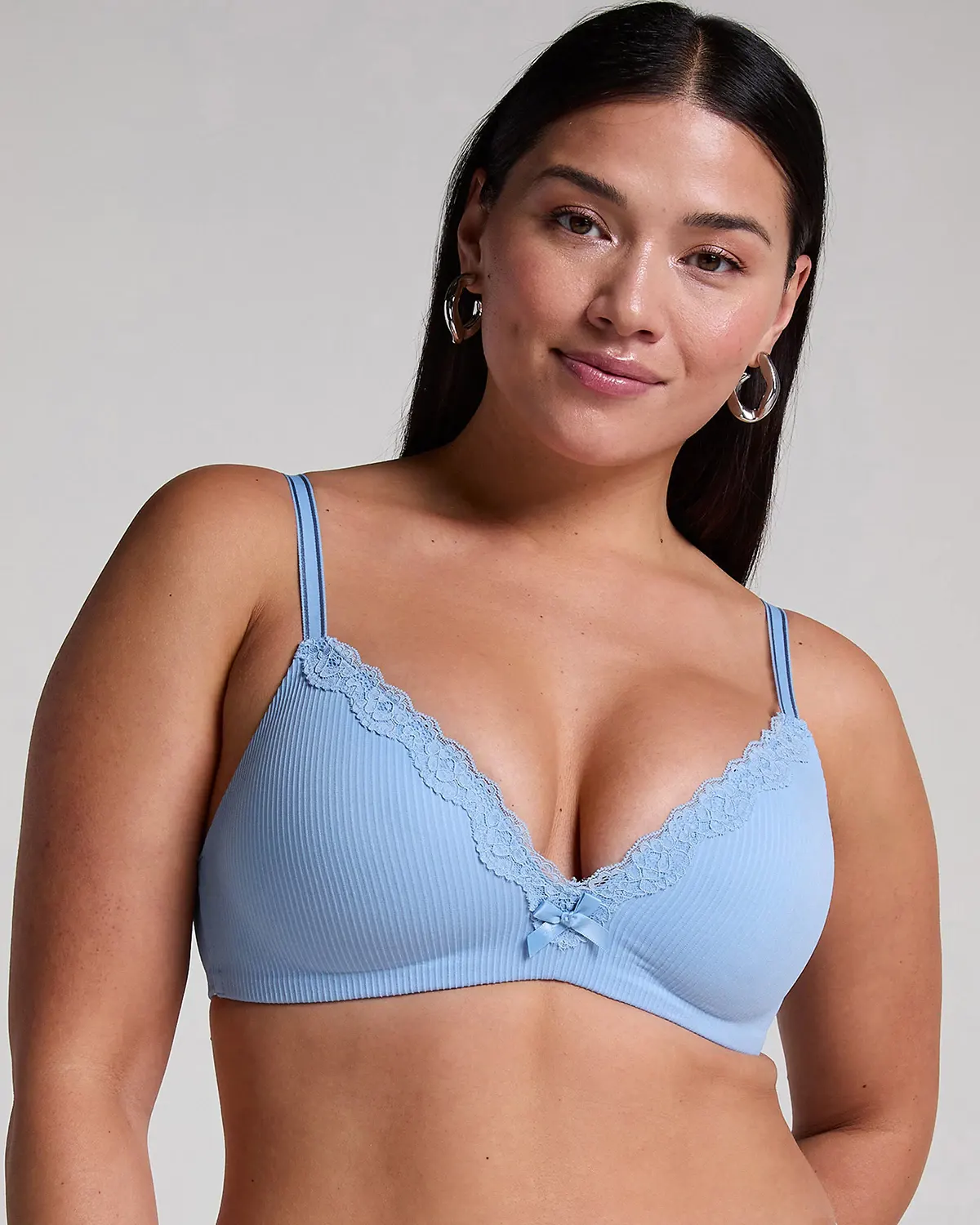 Blue Lola Padded Non-Wired Bra