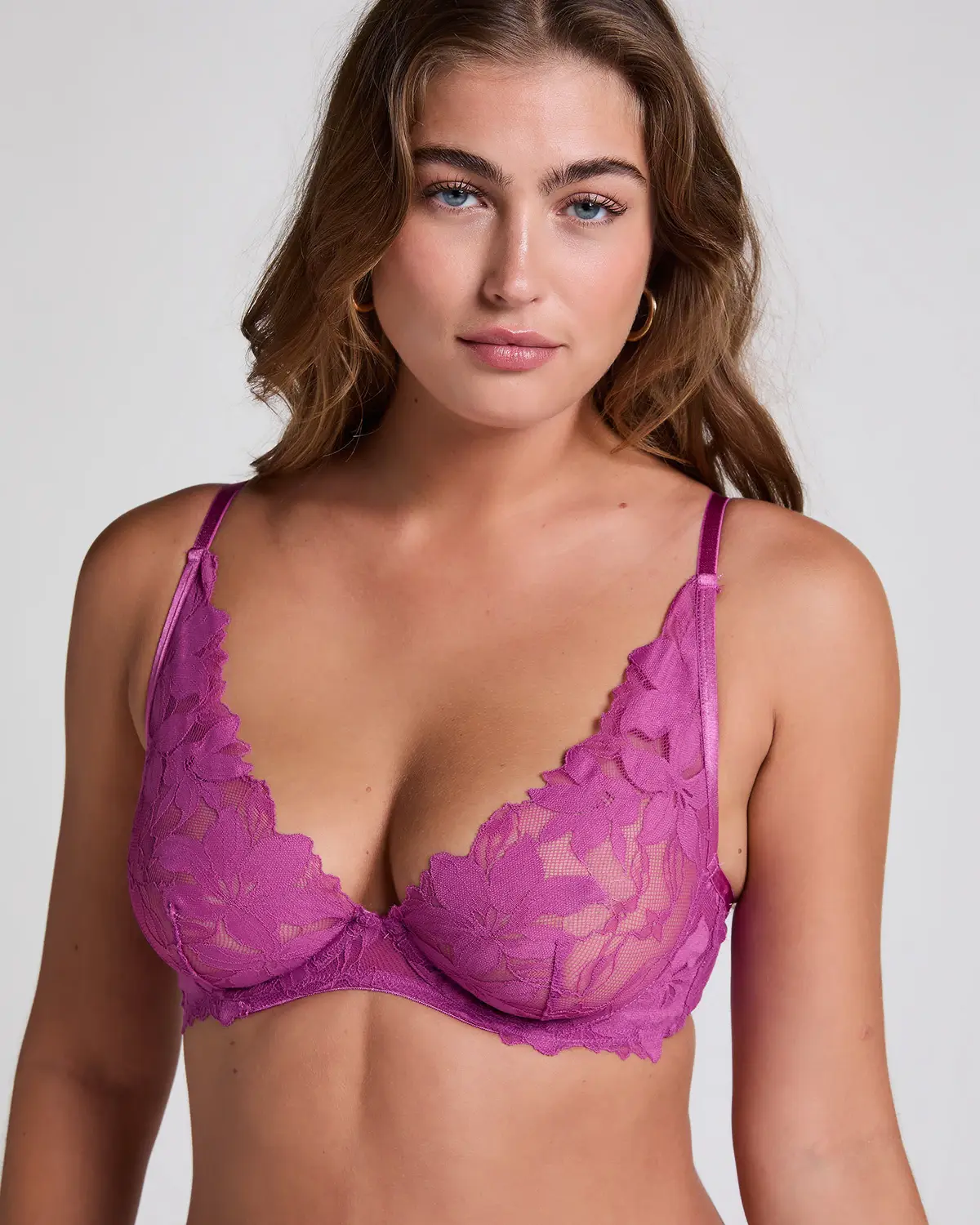 Purple Ingrid Non-Padded Underwired Bra