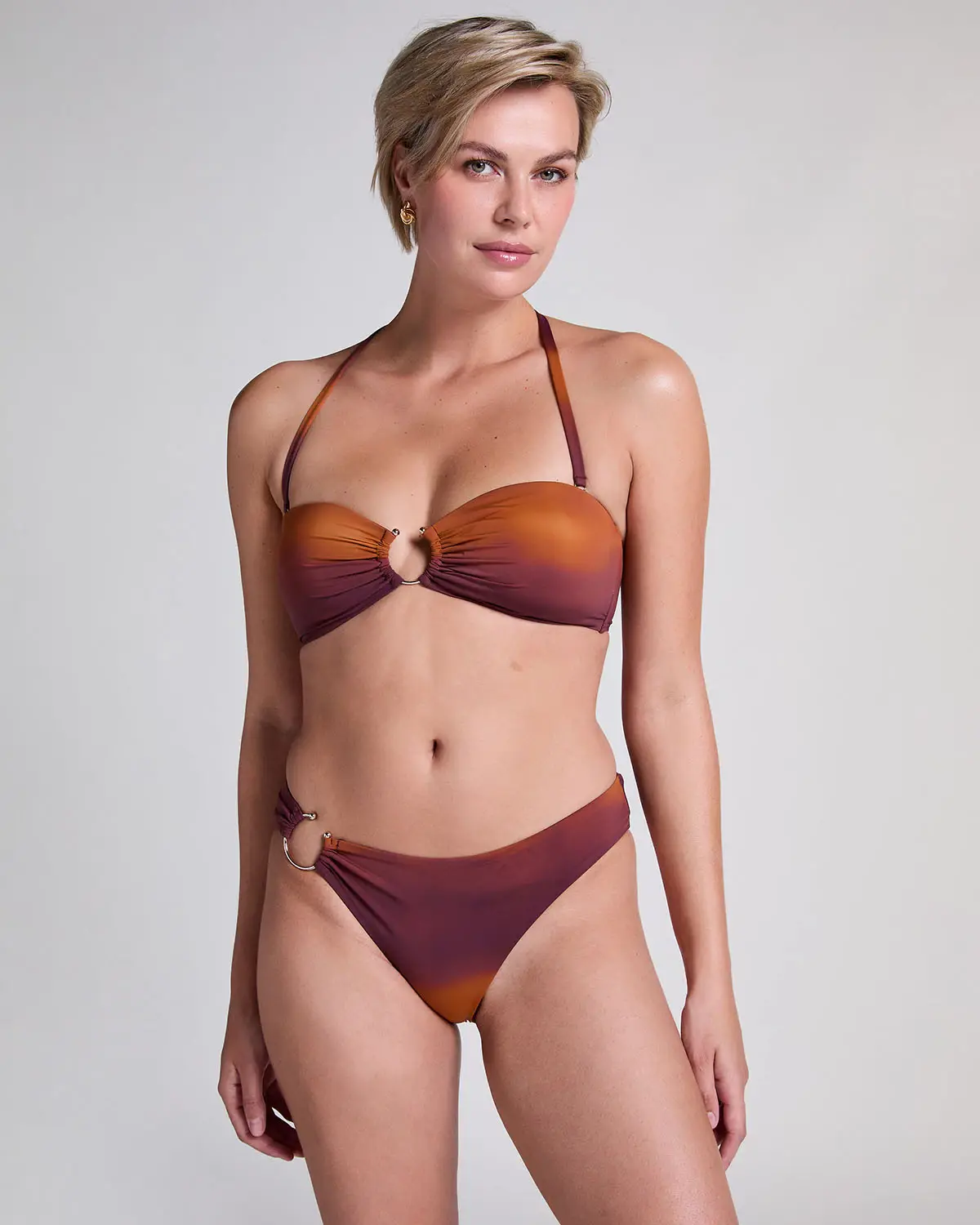 Maroon Janiero Rio Bikini Bottom