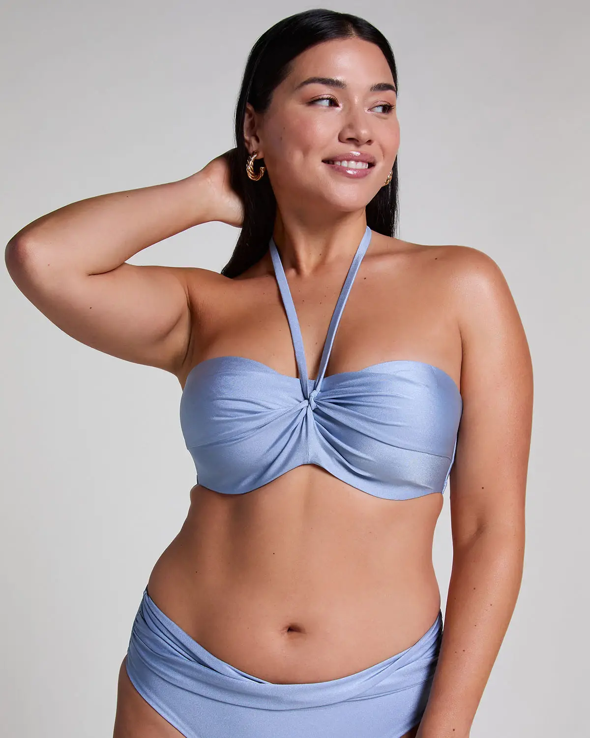 Blue Honolulu Bikini Top