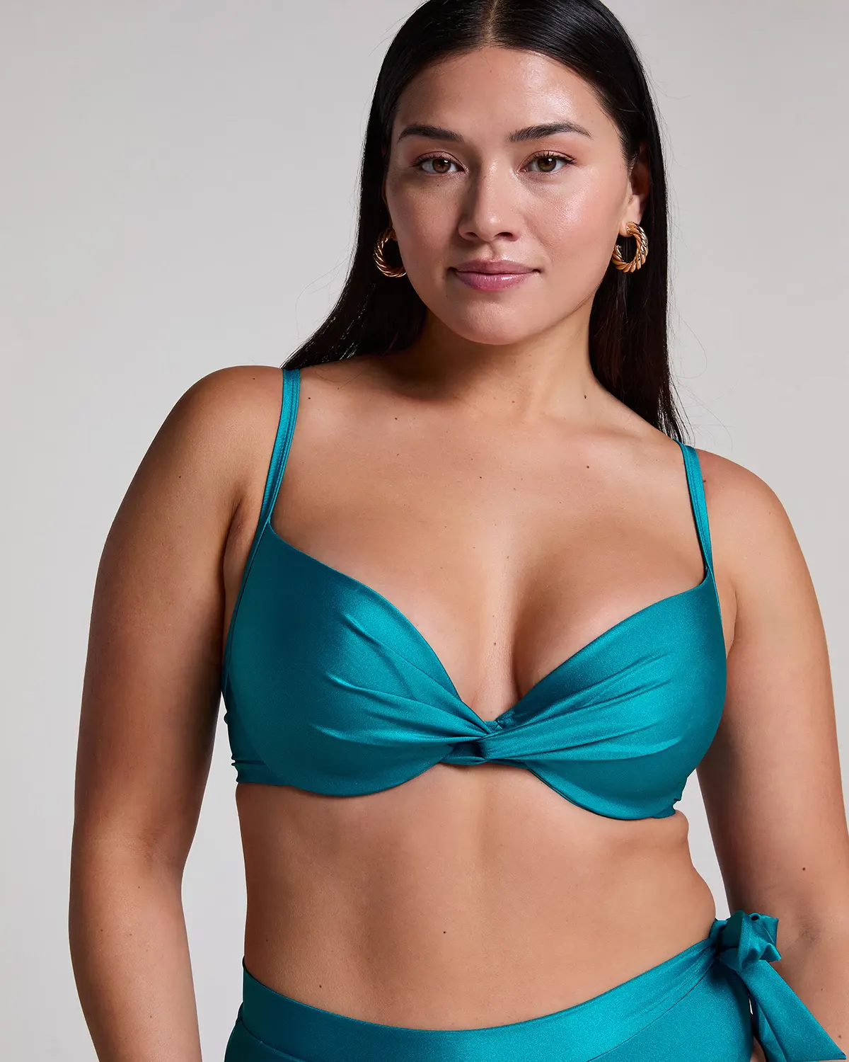 Blue Aqua Bikini Top