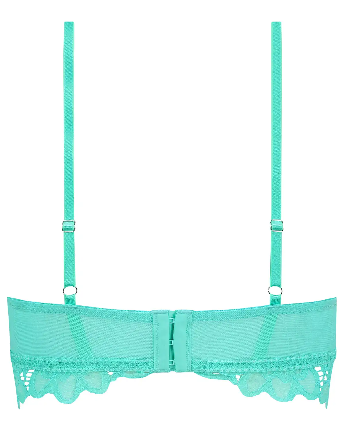 Green Shiloh Padded Non-wired Longline Bra