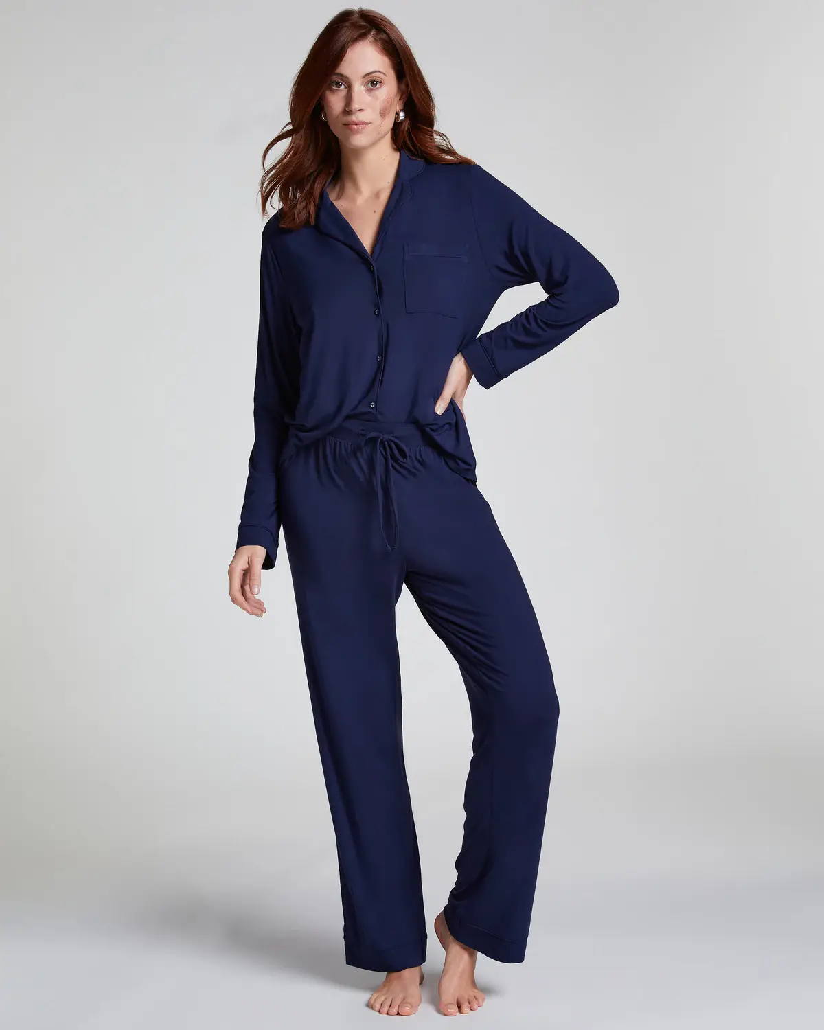 Blue Essential Jersey Pants