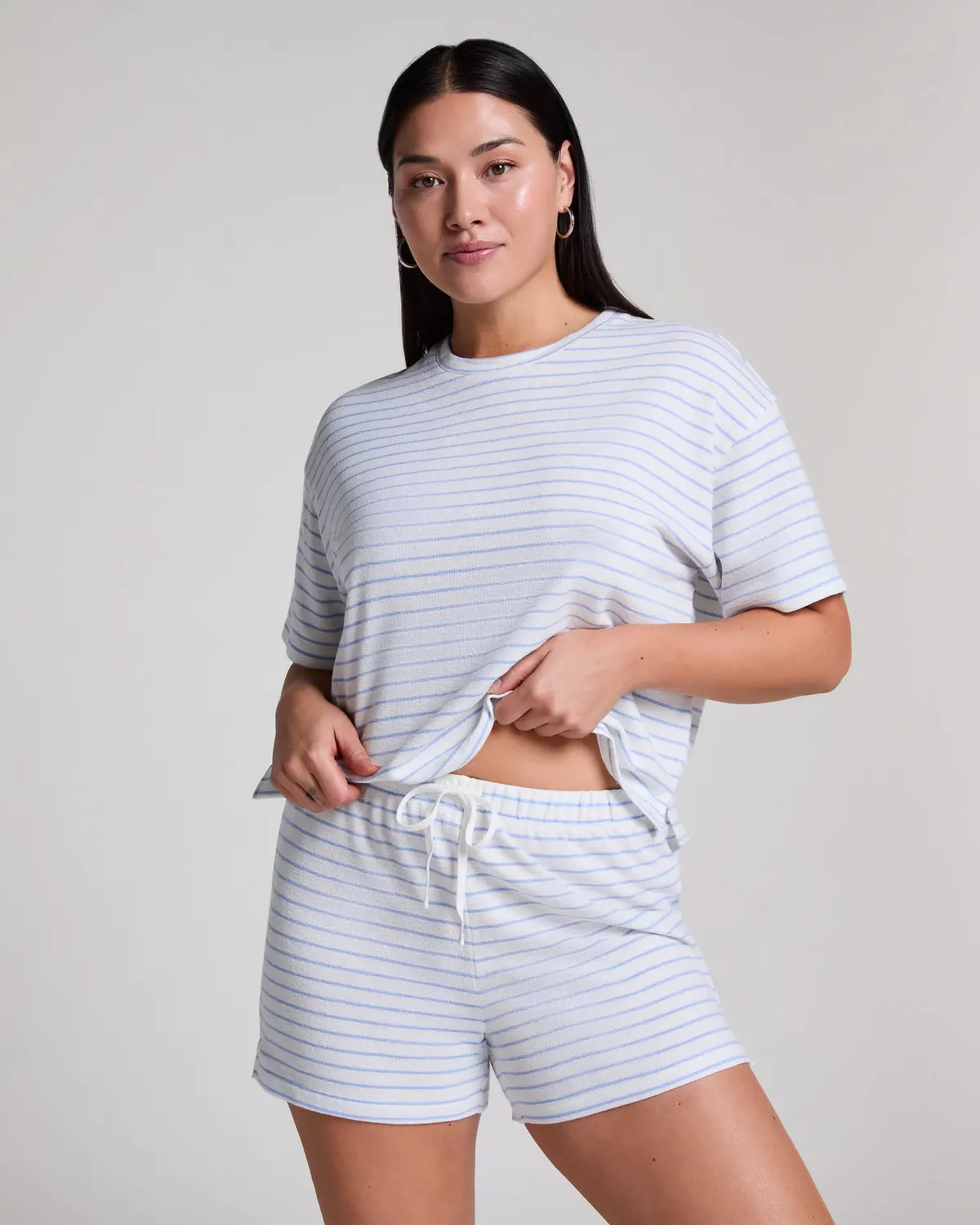 Blue Cotton shorts