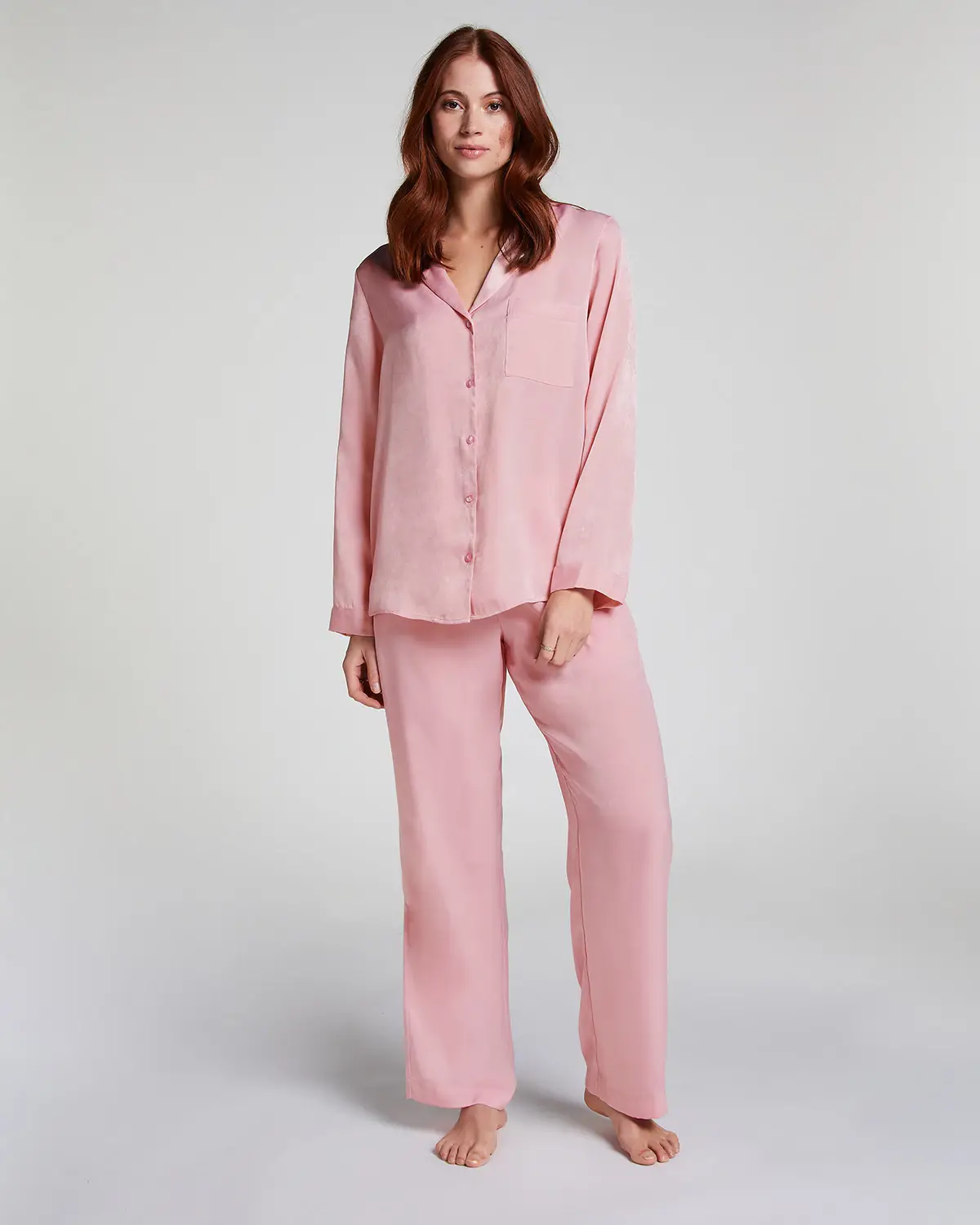 Pink Satin Trousers