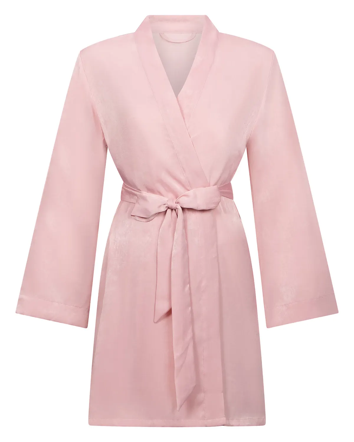 Pink Satin Kimono
