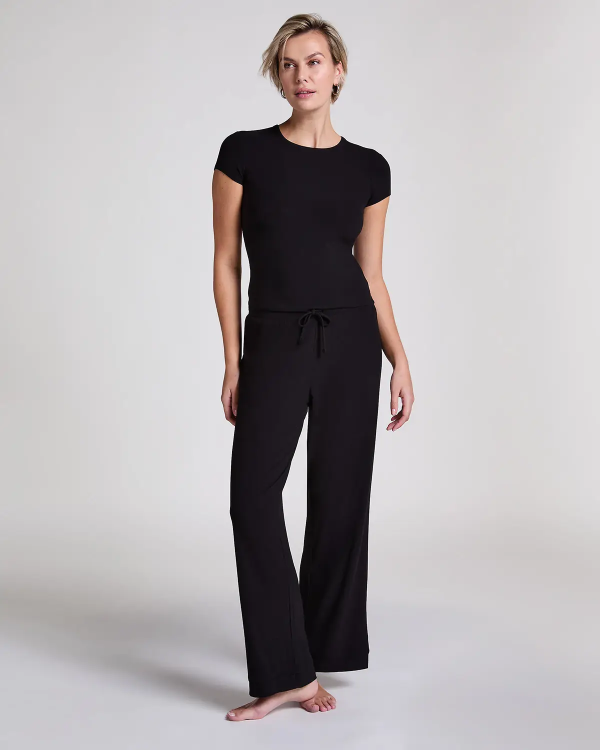 Black Pant Rib Essential