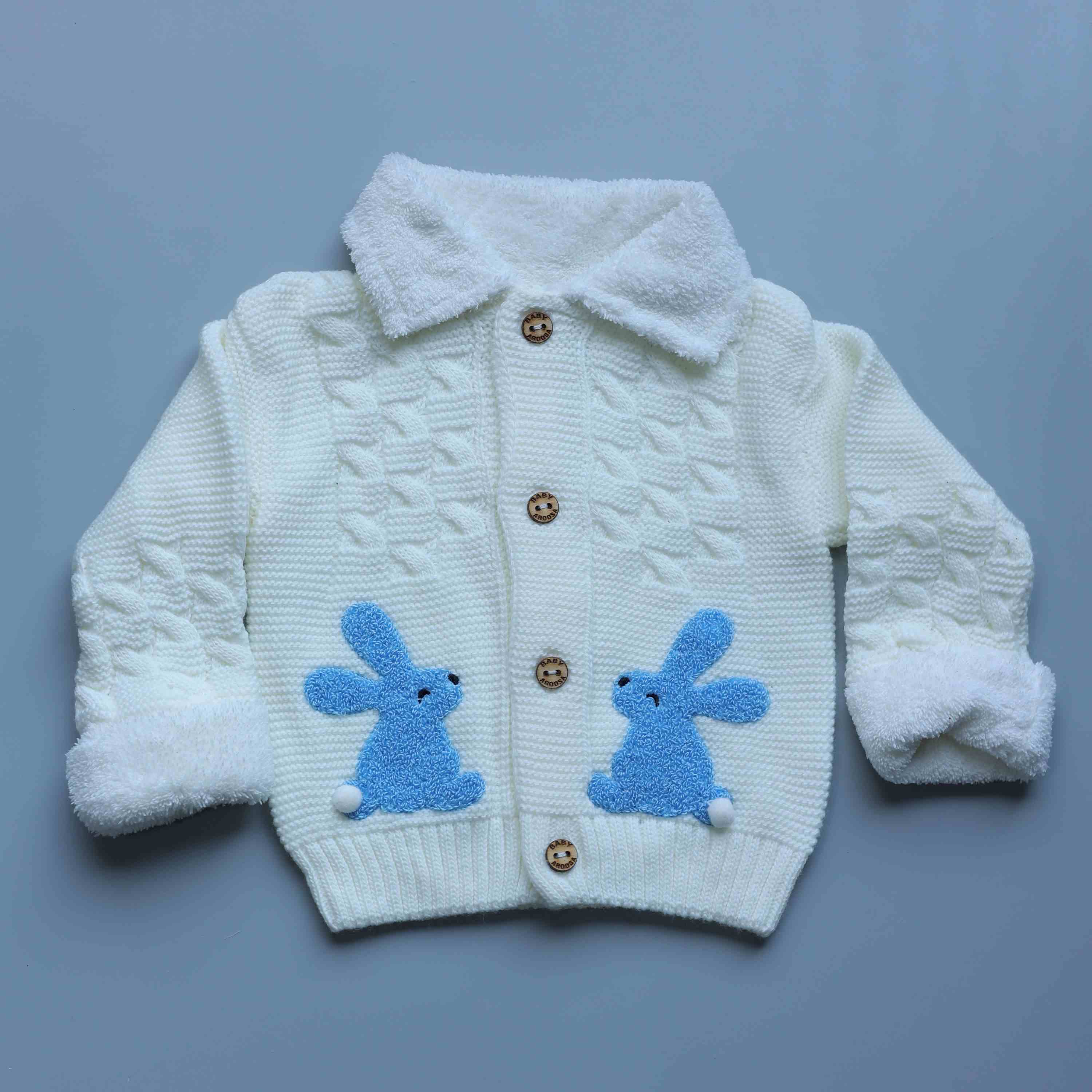 Blue Bunny Woolen Baby Set