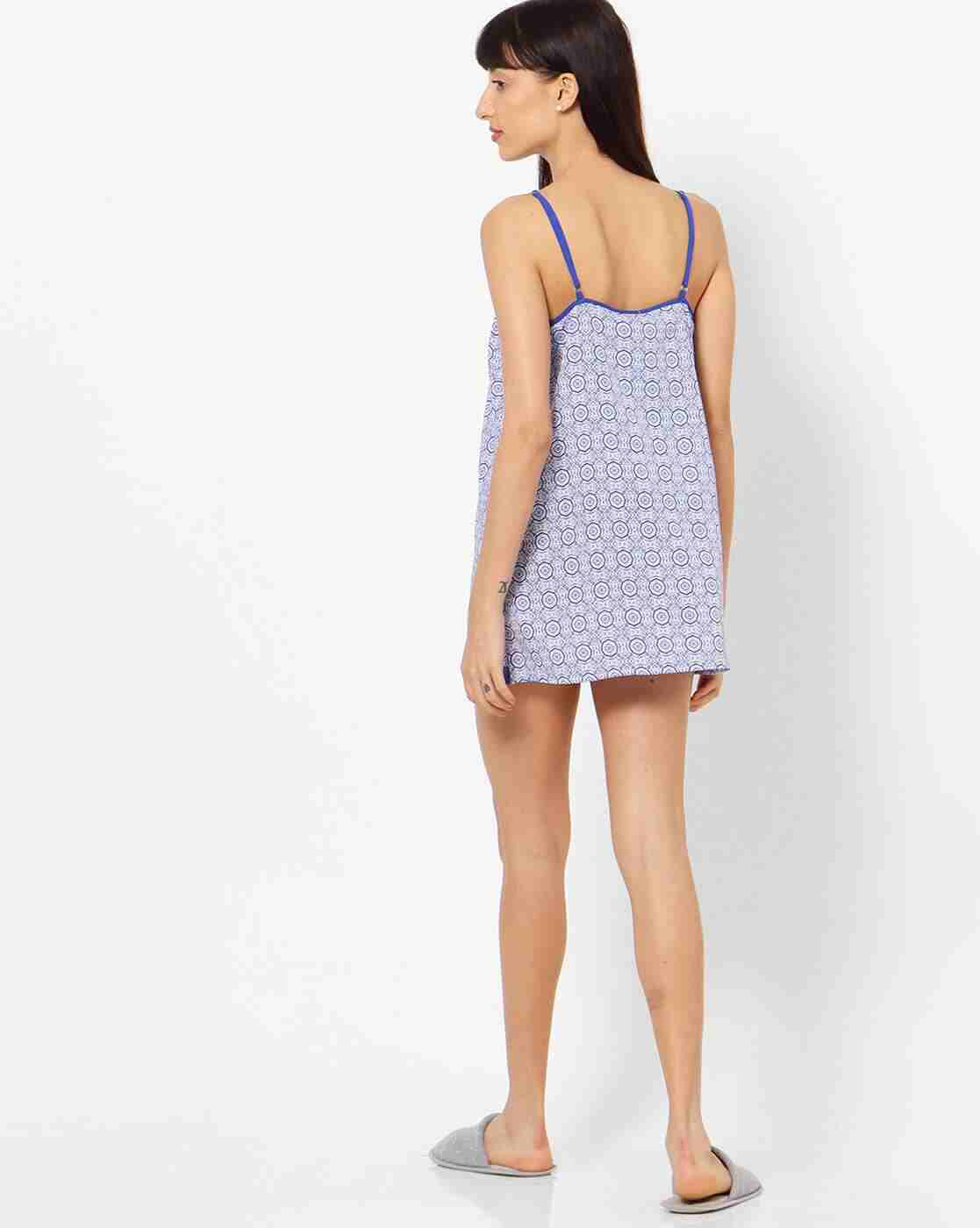 HUSHH | Printed Babydoll with Adjustable Straps|1