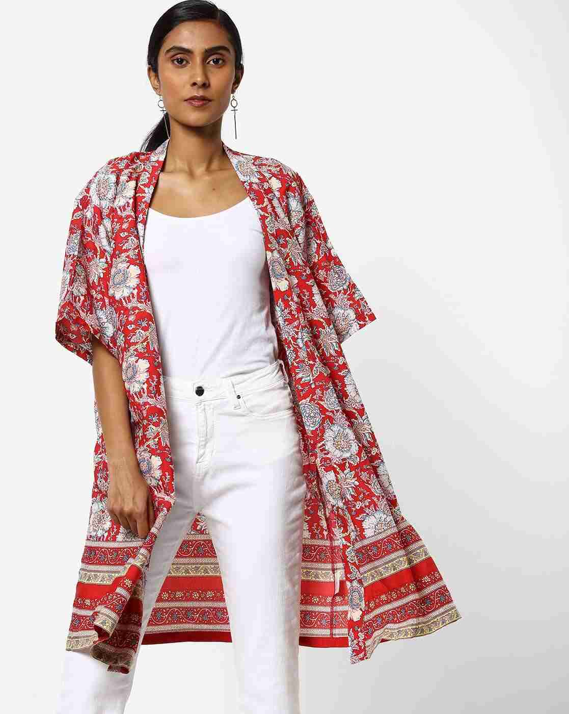 Floral Print Robe
