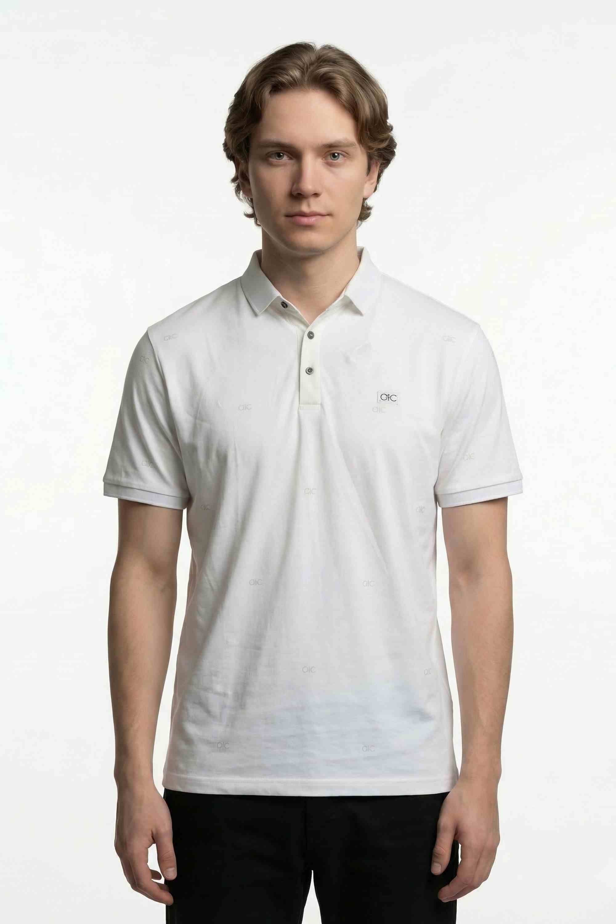 ALBION MENS CASUAL WHITE SHIRT