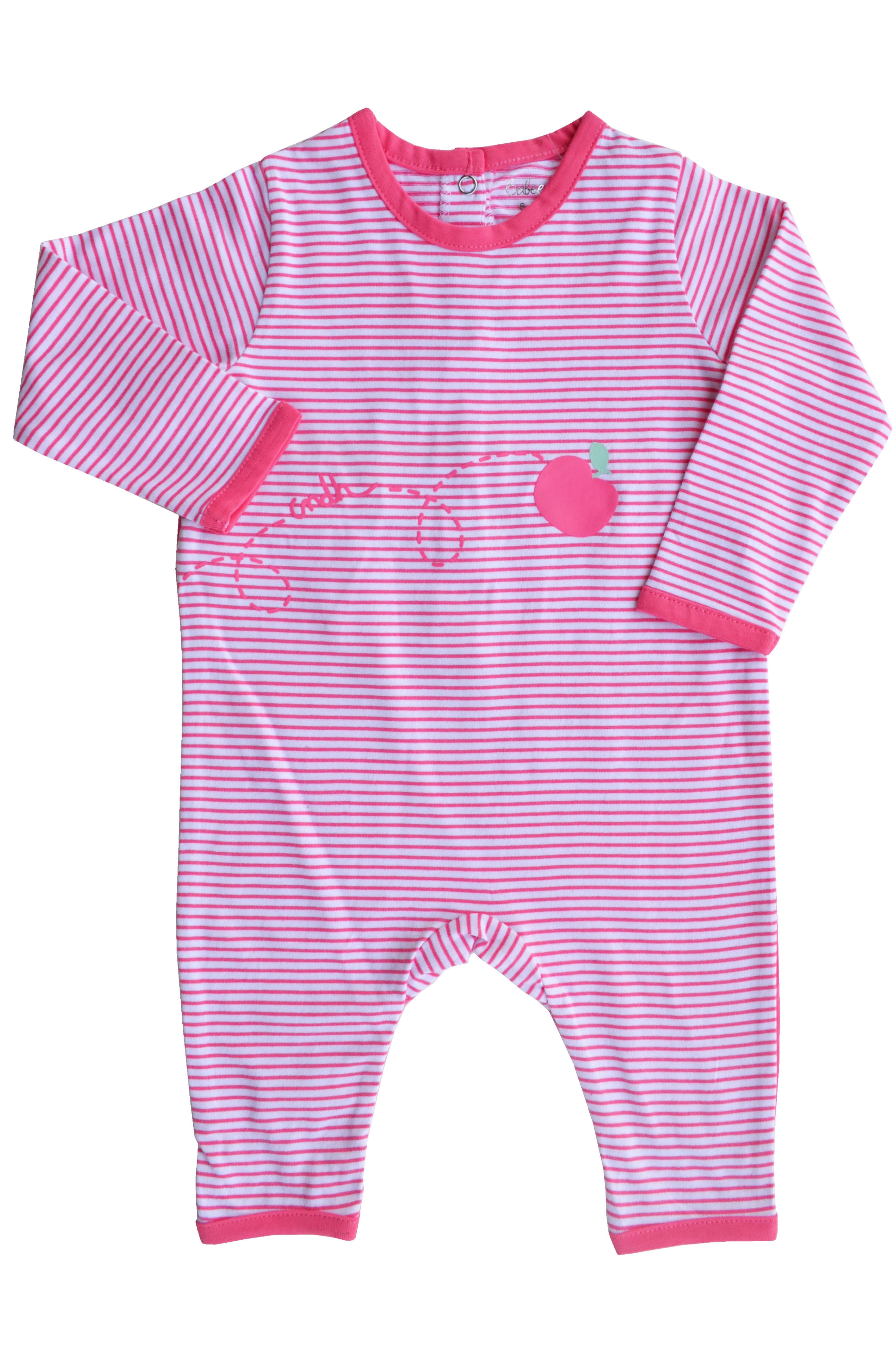 Babeez | Pink Stripes Sleeper Without Feet (100% Cotton Single Jersey) undefined