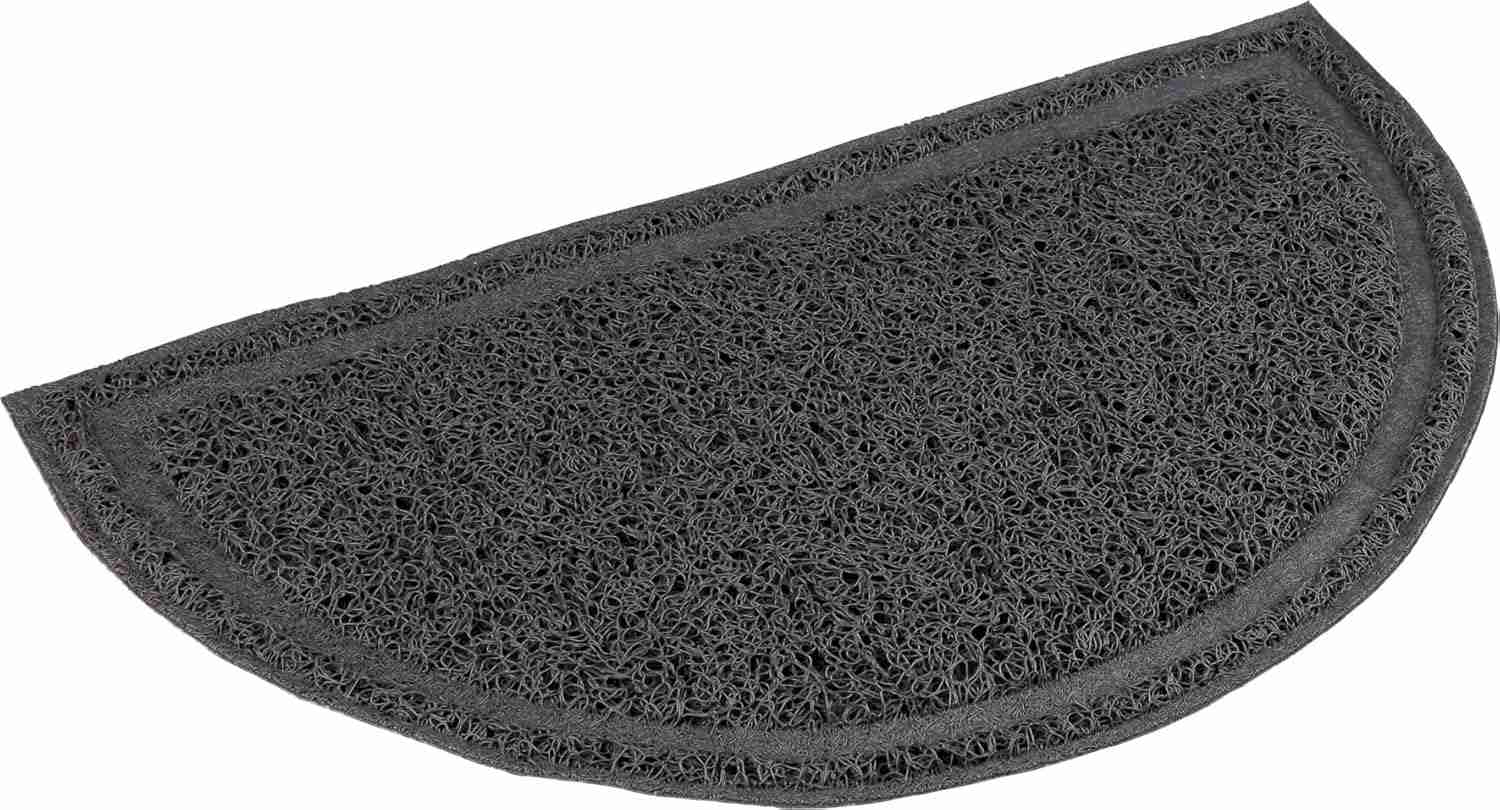 Trixie Cat Litter Tray Mat, Semi-Circular PVC, 41 x 25 cm (Anthracite)