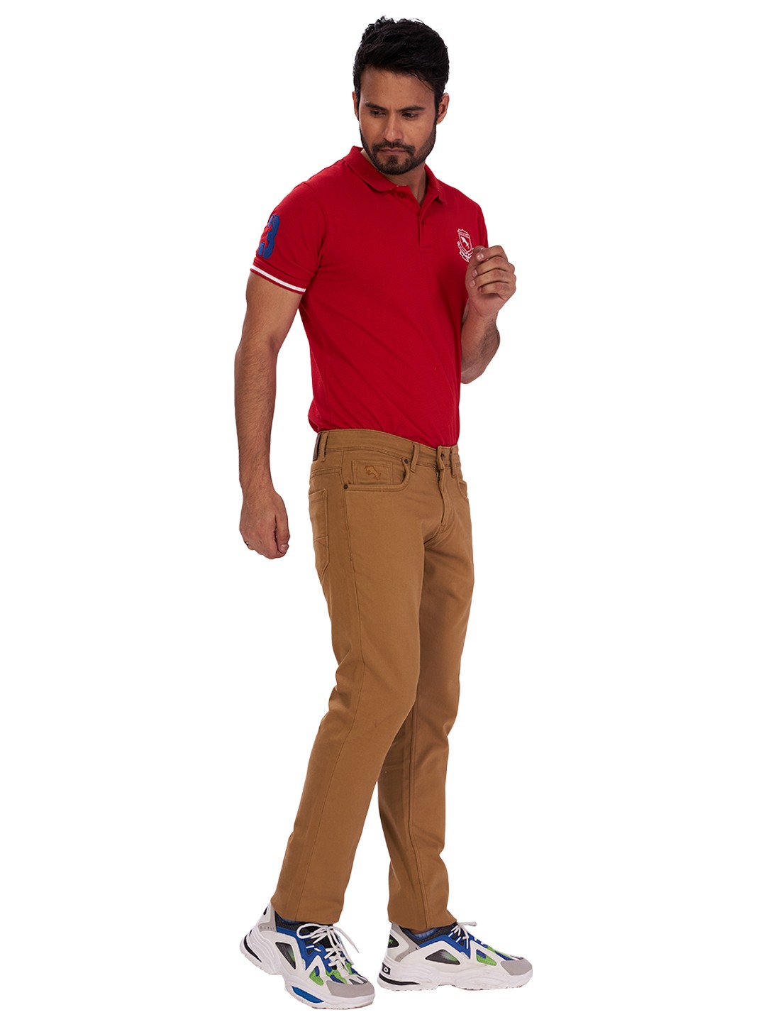 D'cot by Donear Men's Brown Cotton Jeans