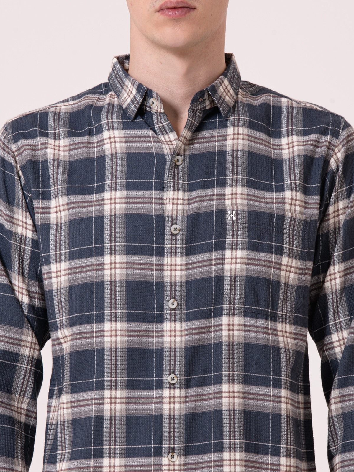 Albion Mens Grey Casual Shirt