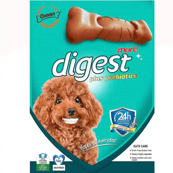 Gnawlers Premium Dental Dog Treat 3 Inch Digest More 35 Pcs