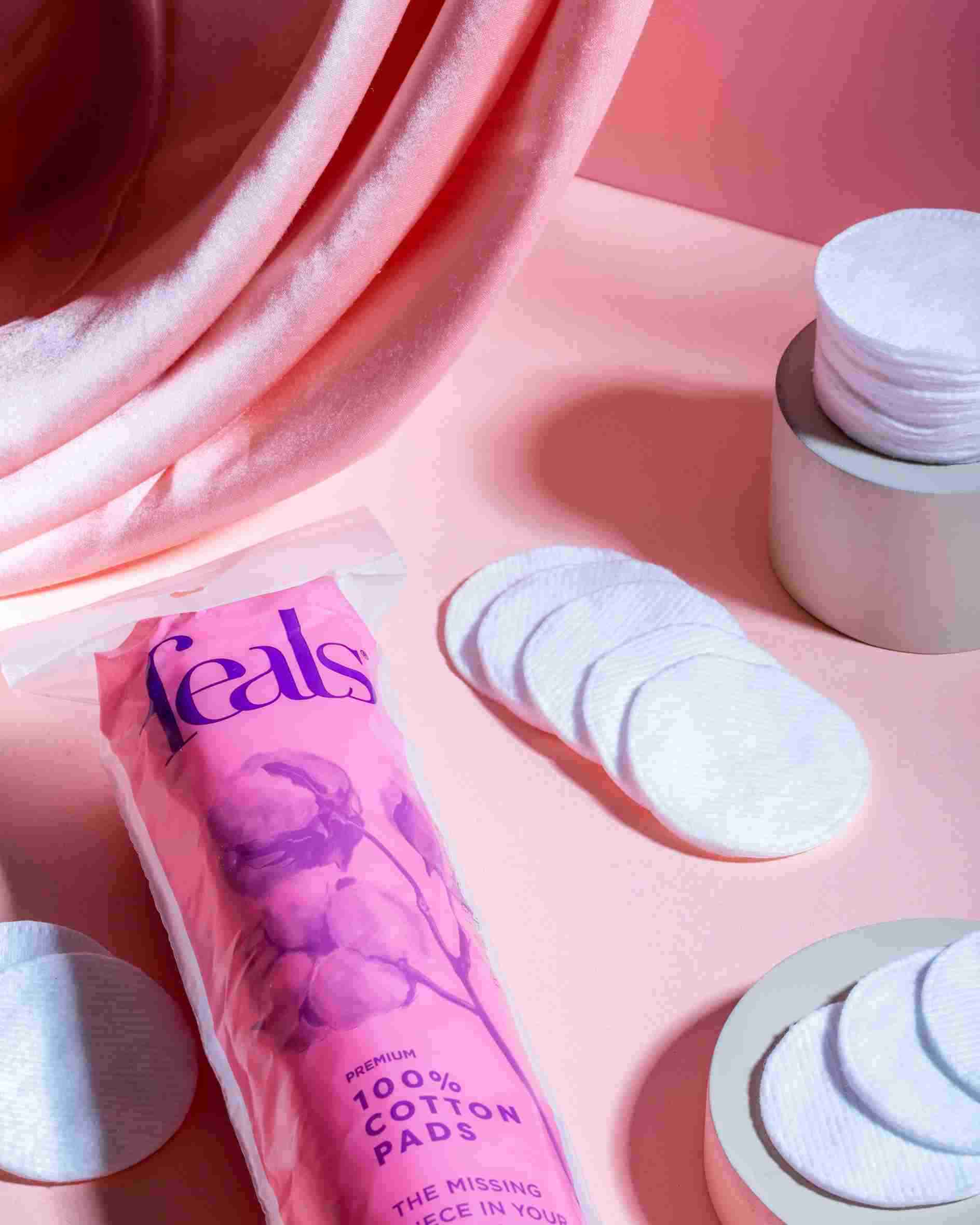 Cotton Pads for Face - 600 pcs Lint free, Hypoallergenic, Biodegradable - 120 Rounds per Pack (Pack of 5)