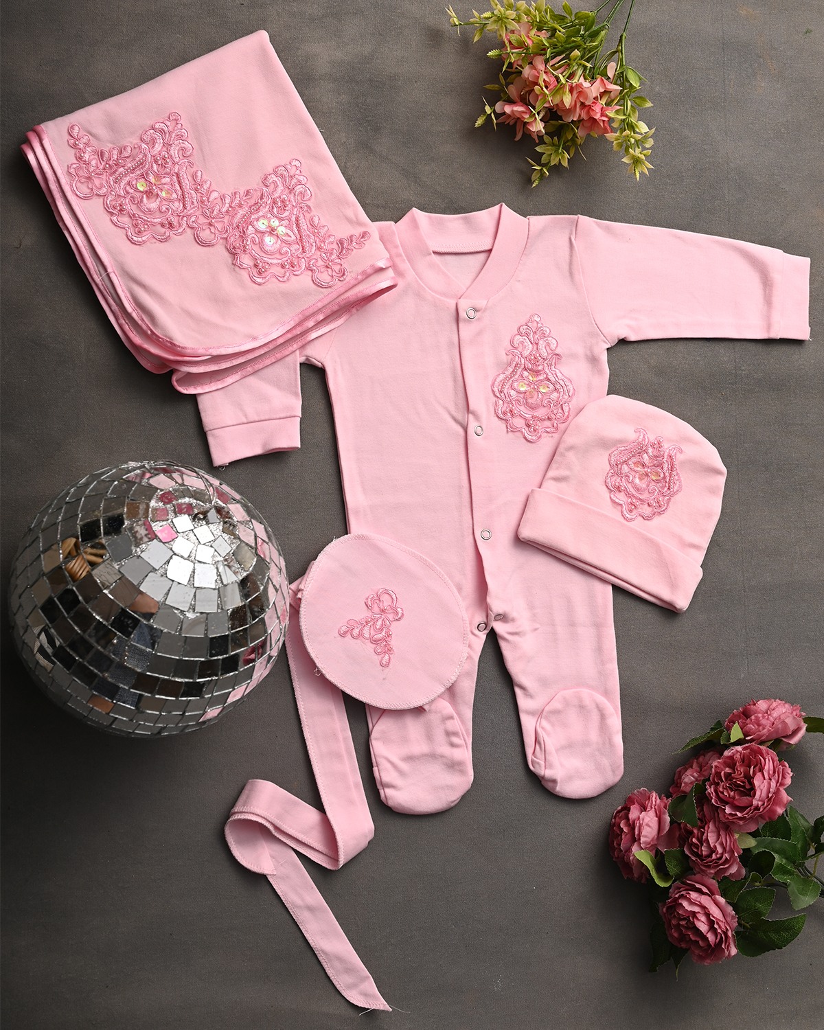 BubbleGum Breeze Romper Set