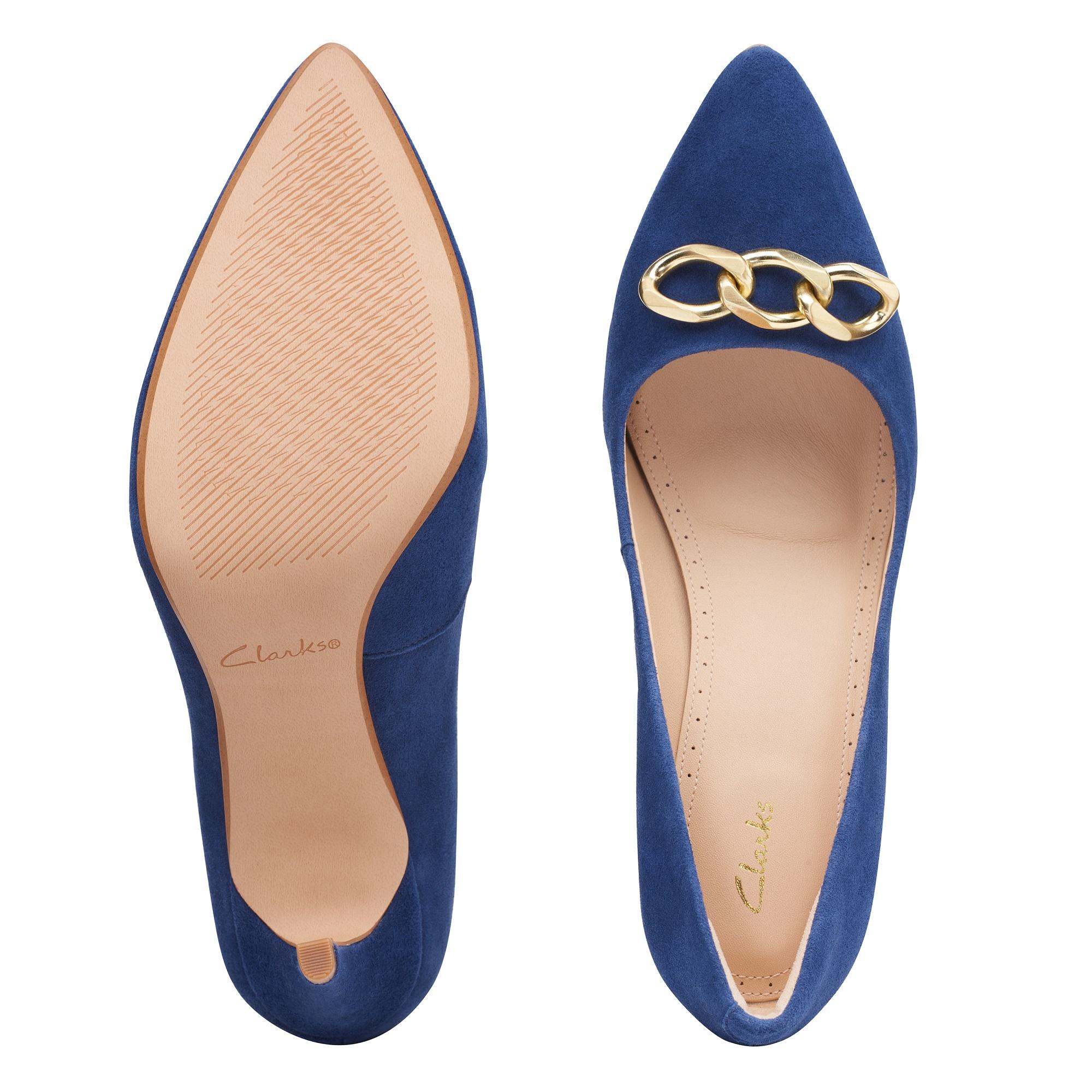 Women's Blue Suede Stilettos