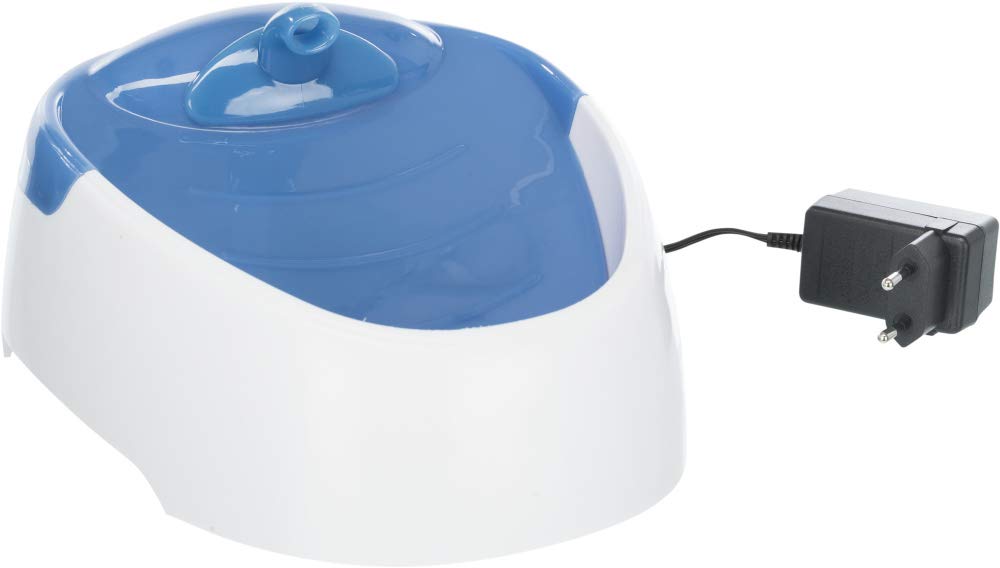 Trixie Water Fountain Duo Stream for Dogs and Cats (White & Blue)