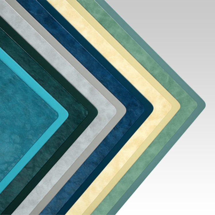 22x16 Inches Rigid Desk Blotter | Moderno | Blue