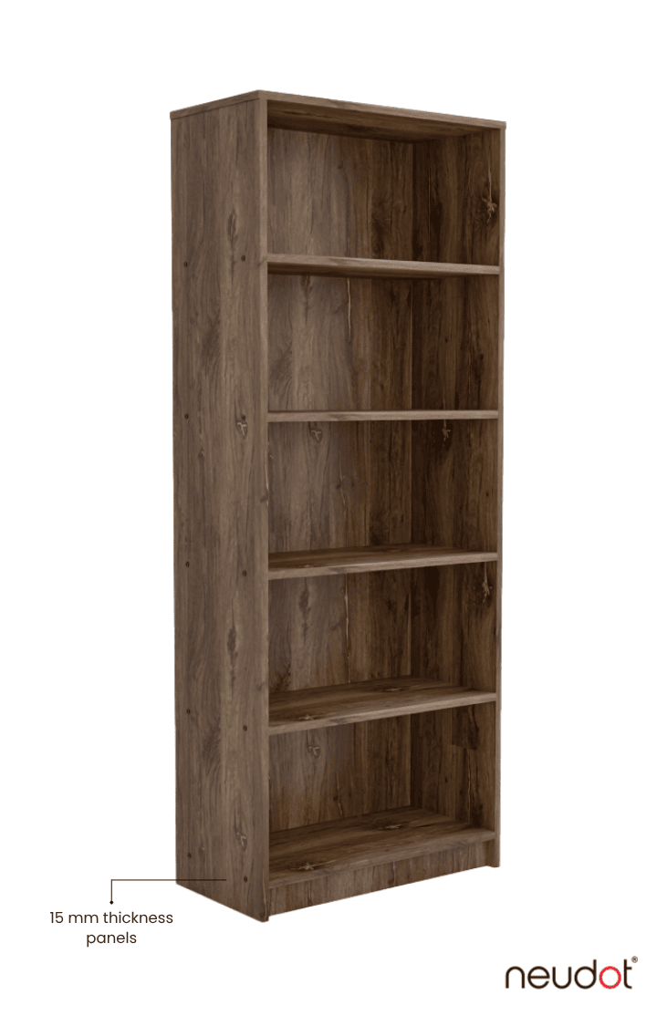 Bravo Bookshelf - Western Oak Finish