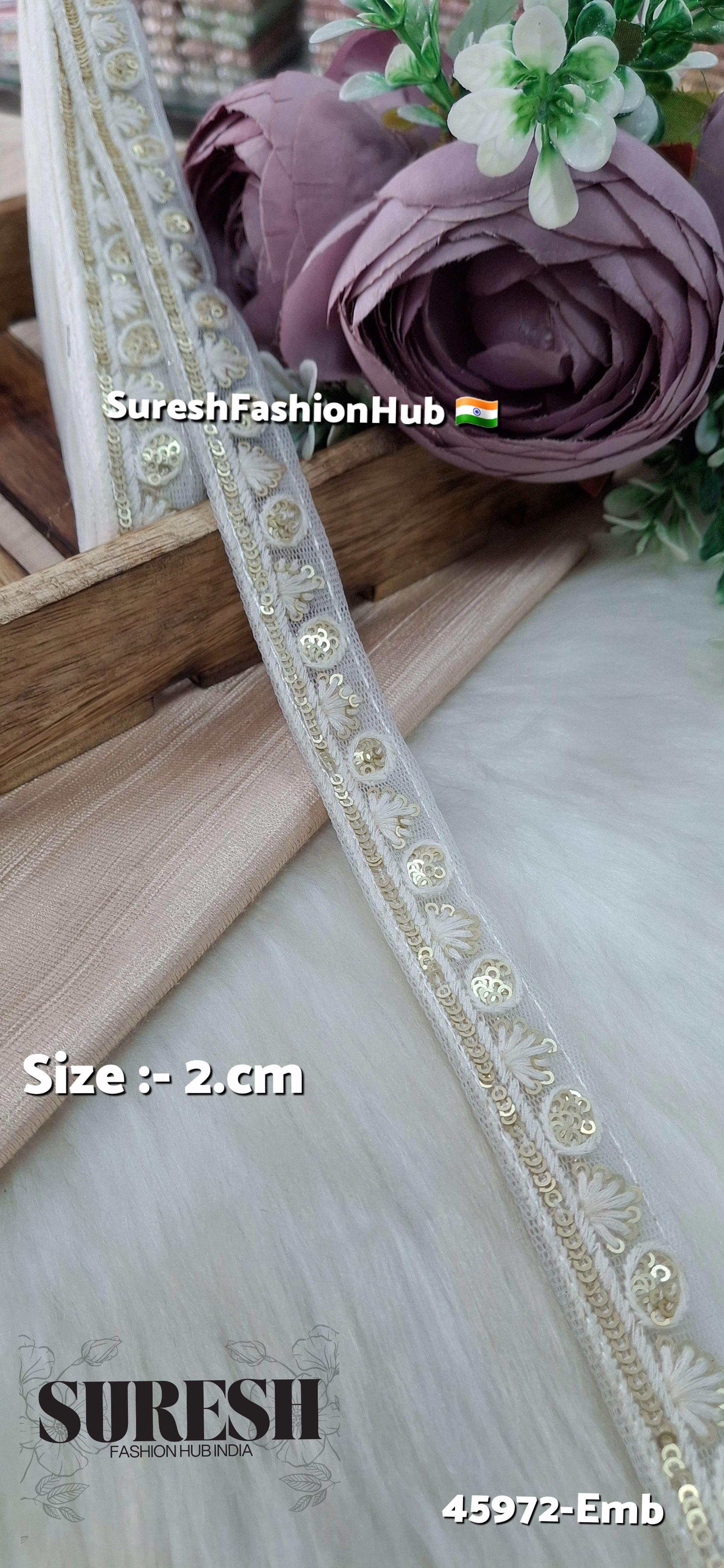 White Tone-on-Tone Embroidery Lace
