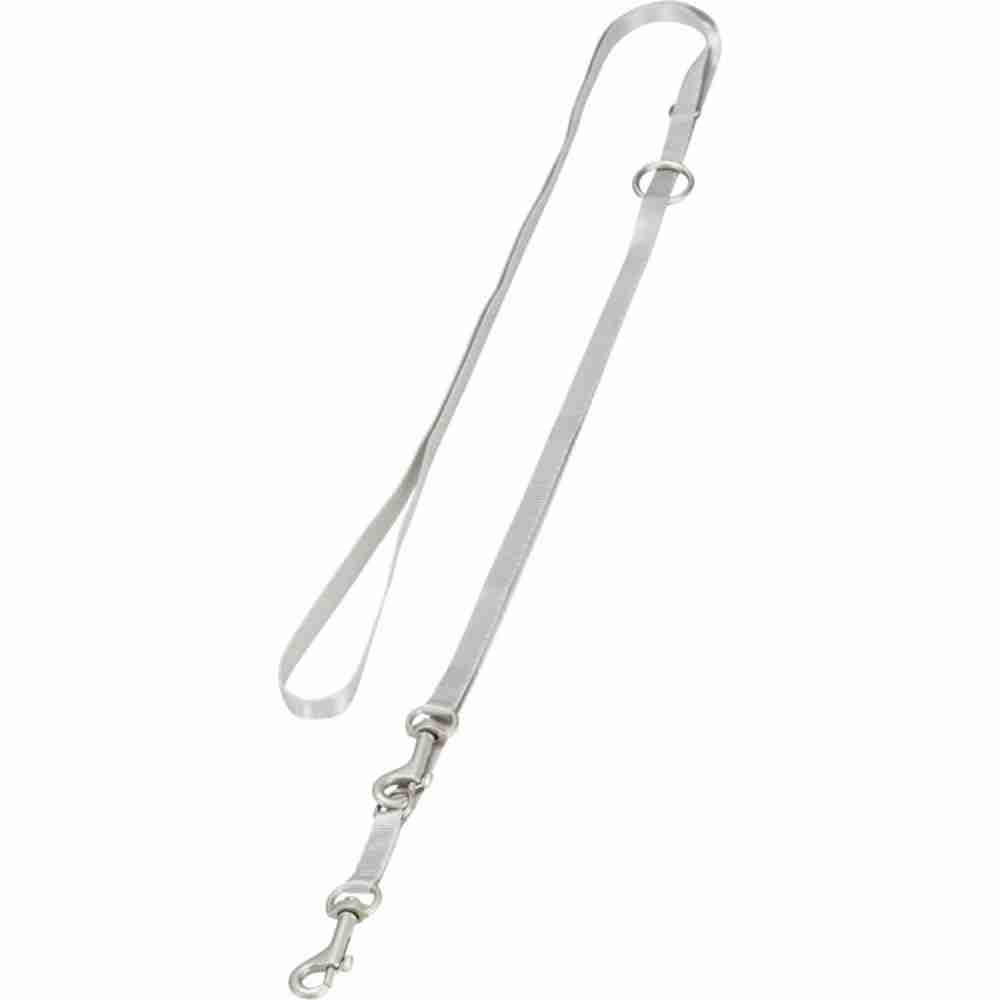 Trixie Junior Puppy Soft Harness with Leash (S–M: 26–34 cm/10 mm, 2.00 m, Light Grey)