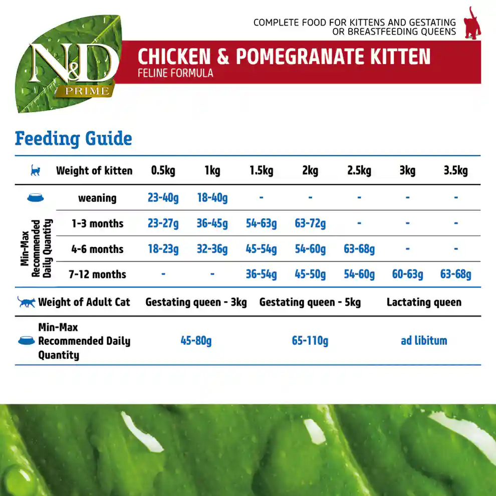 Farmina N&D Prime Grain Free Chicken and Pomegranate Dry Kitten Food
