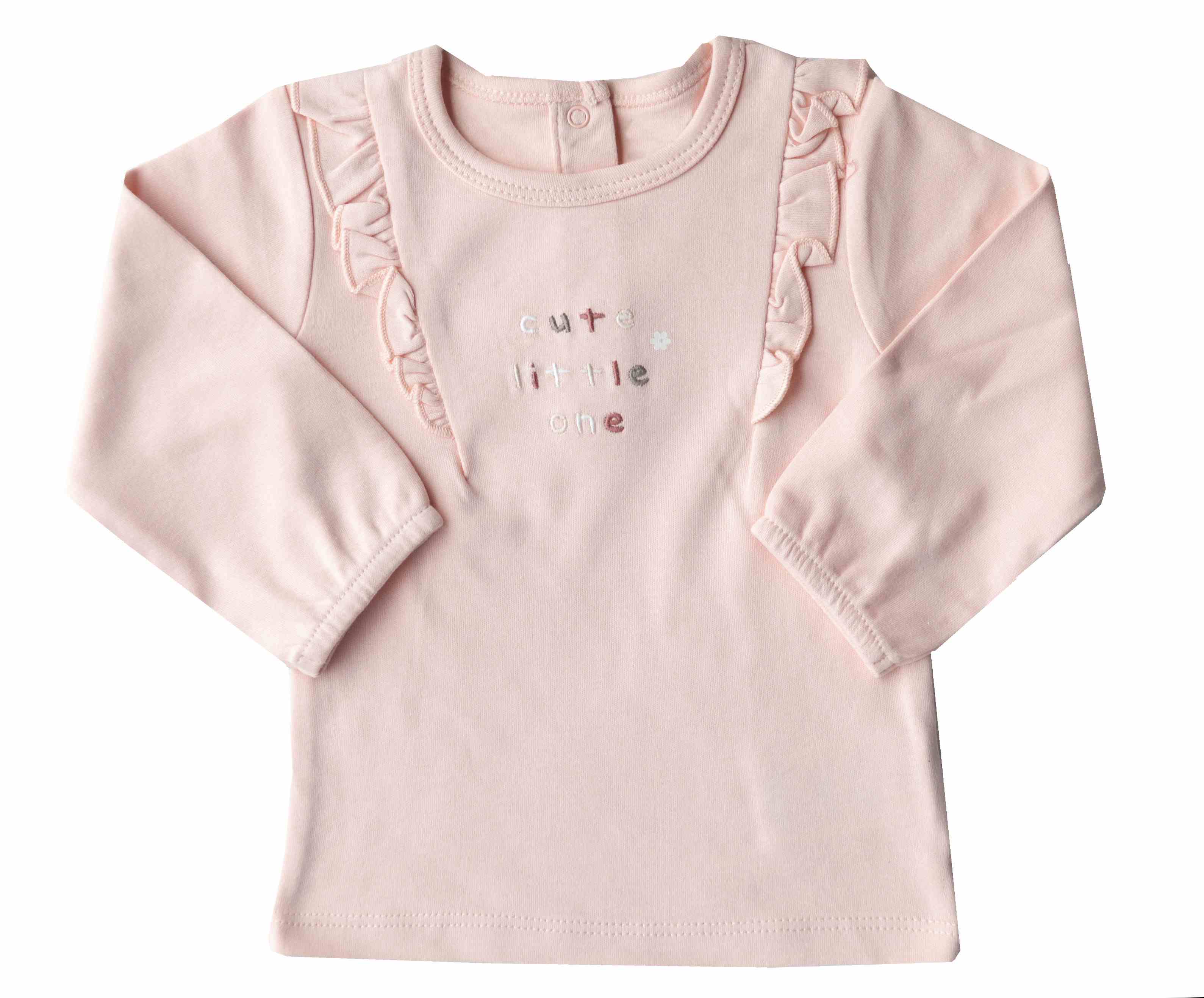 Baby Girls Top with full sleeves;Color-Peach