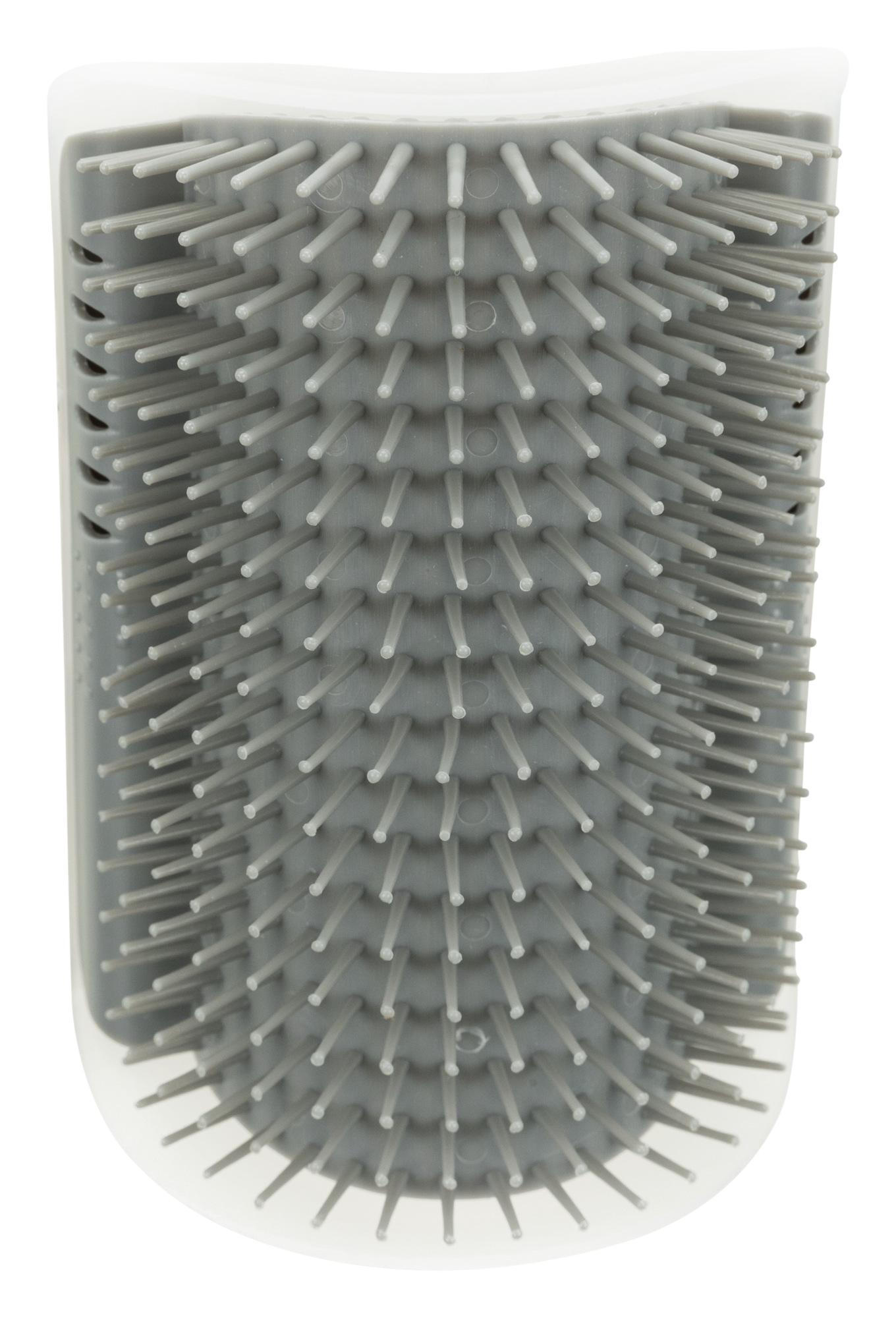 Trixie Corner Massage Brush For Cats (8×13 cm, Grey)