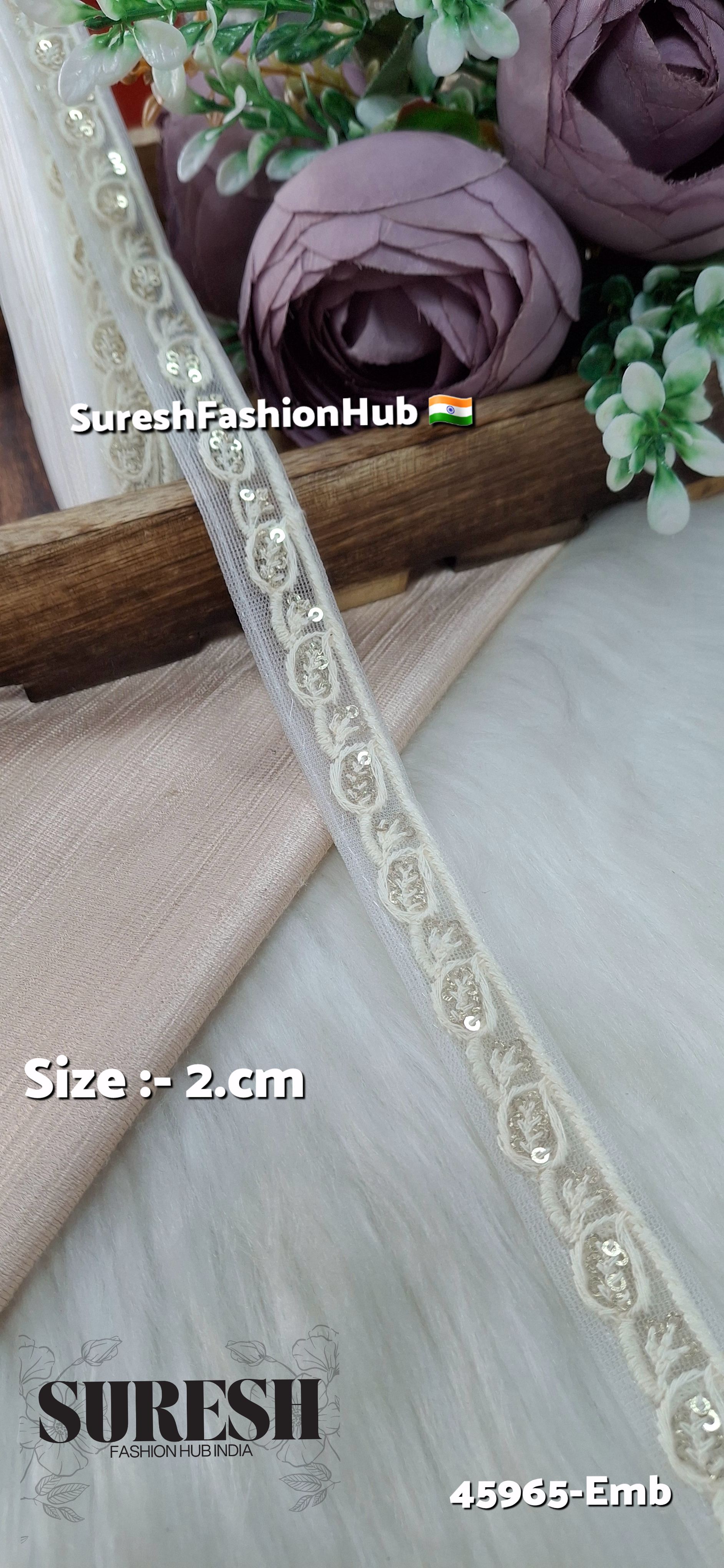 Tone-on-Tone Embroidery Lace
