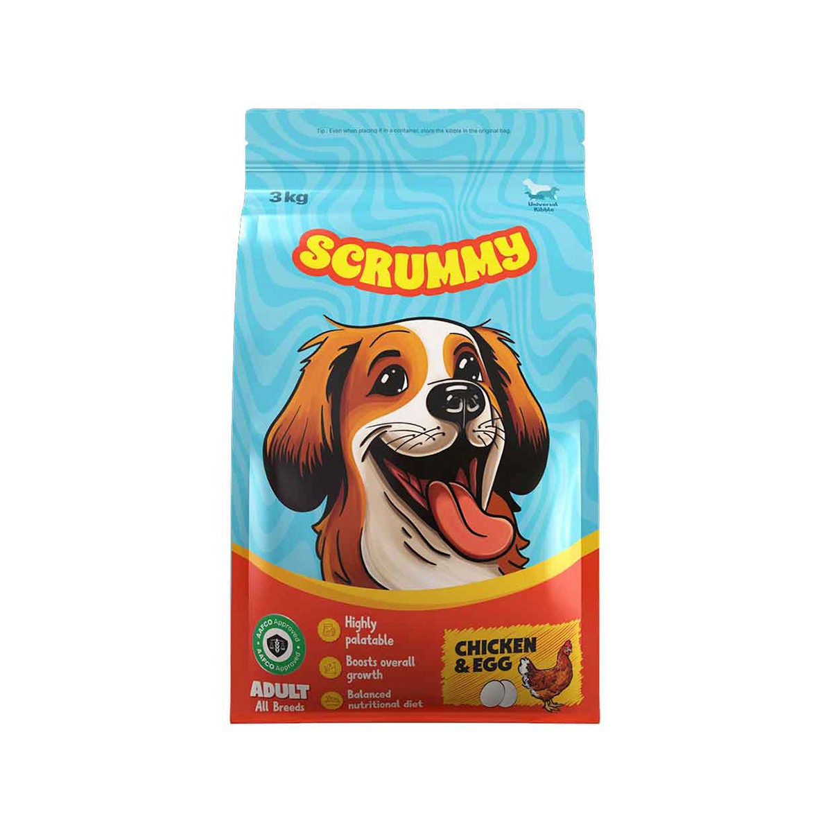 Scrummy Adult Dog Dry Food - 3 KG
