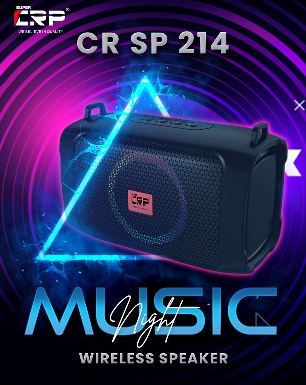 CR SP-214 WIRELESS SPEAKER - BLUETOOTH LIFESTYLE SPEAKER