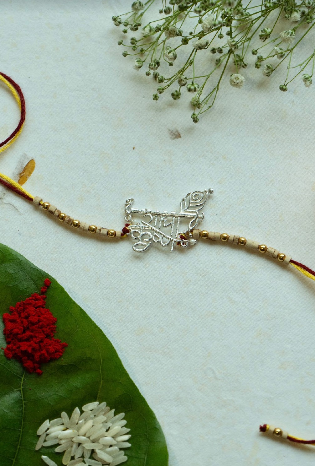 92.7 Silver Radha Krishna Rakhi