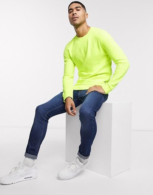 Hemsters | Hemsters Full Sleeves Neon green Sweatshirt