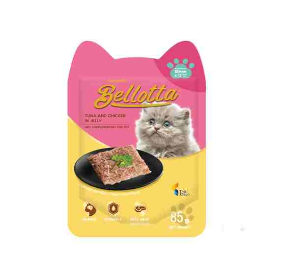 Bellota Pouch Kittens Tuna and Chicken in Jelly 85 gm – (Best Before Apr’26)