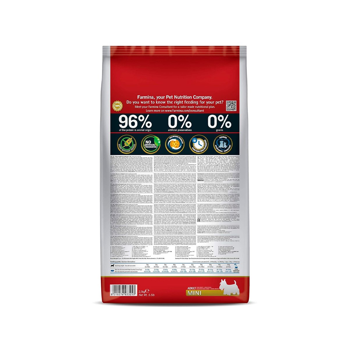 Farmina N&D Grain Free Pumpkin, Chicken & Pomegranate Mini Adult Dry Dog Food - 7 Kg