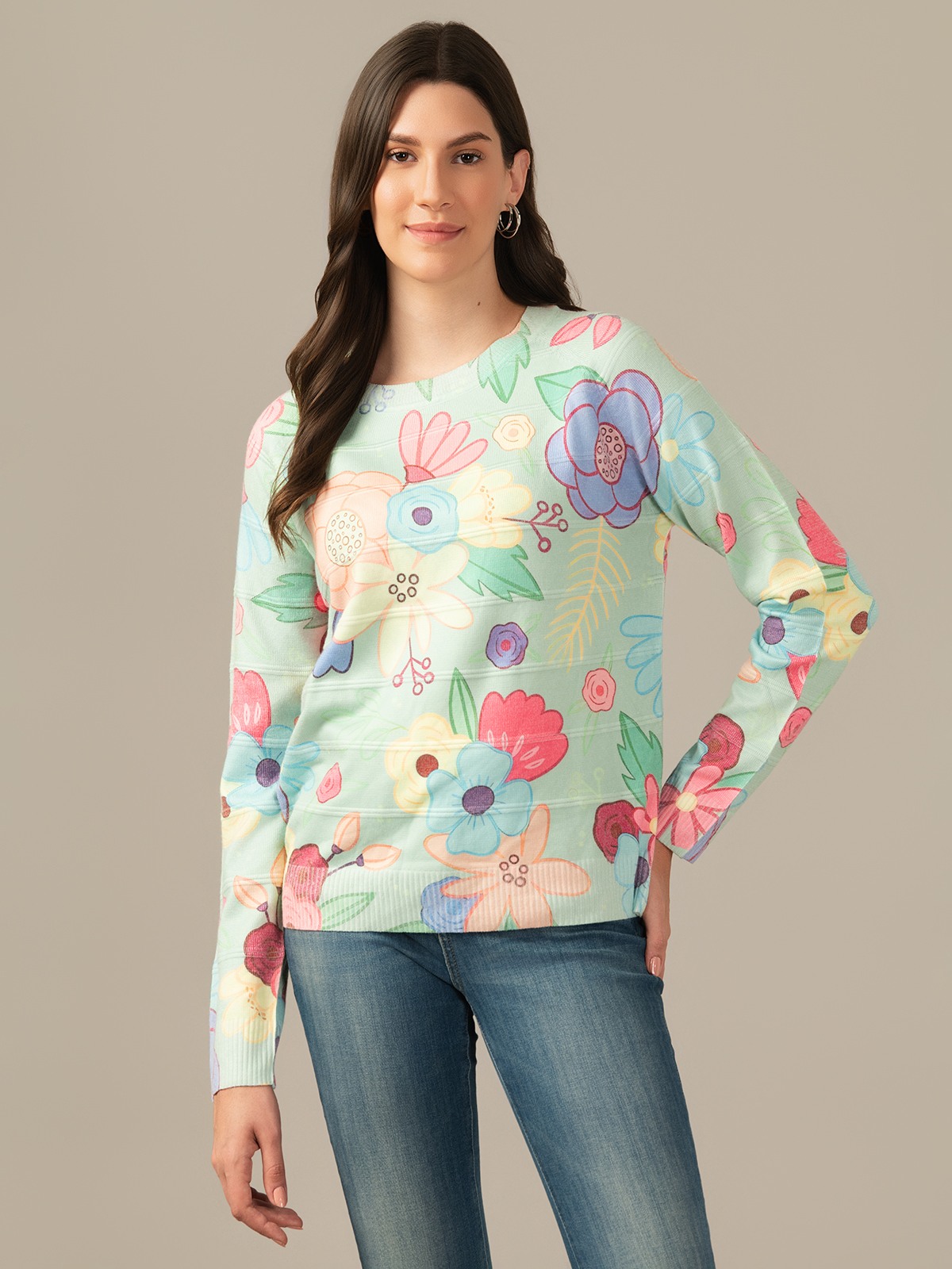 ALBION PREMIUM LADIES GREEN SWEATSHIRT