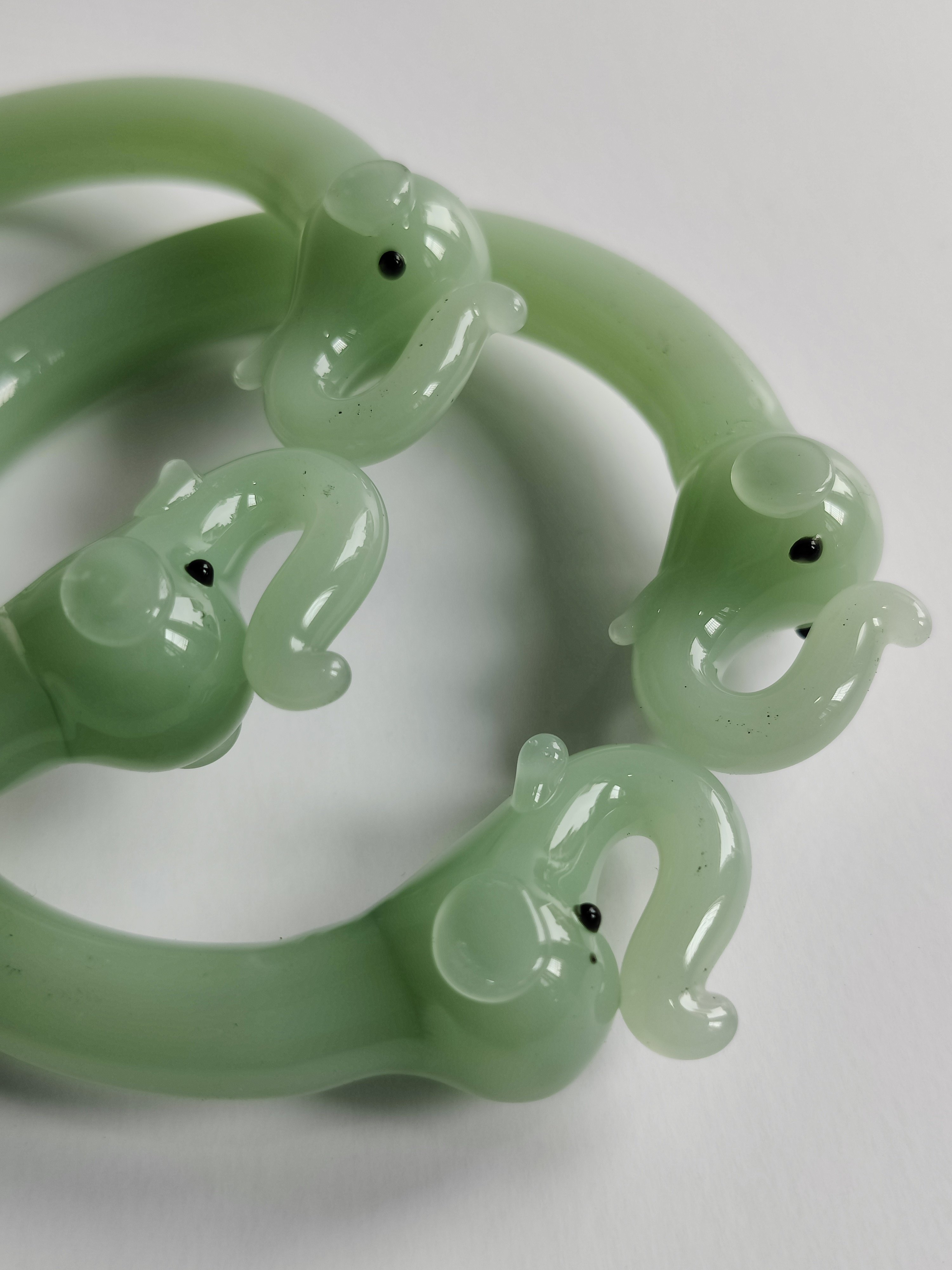Elephant bangle opeq green