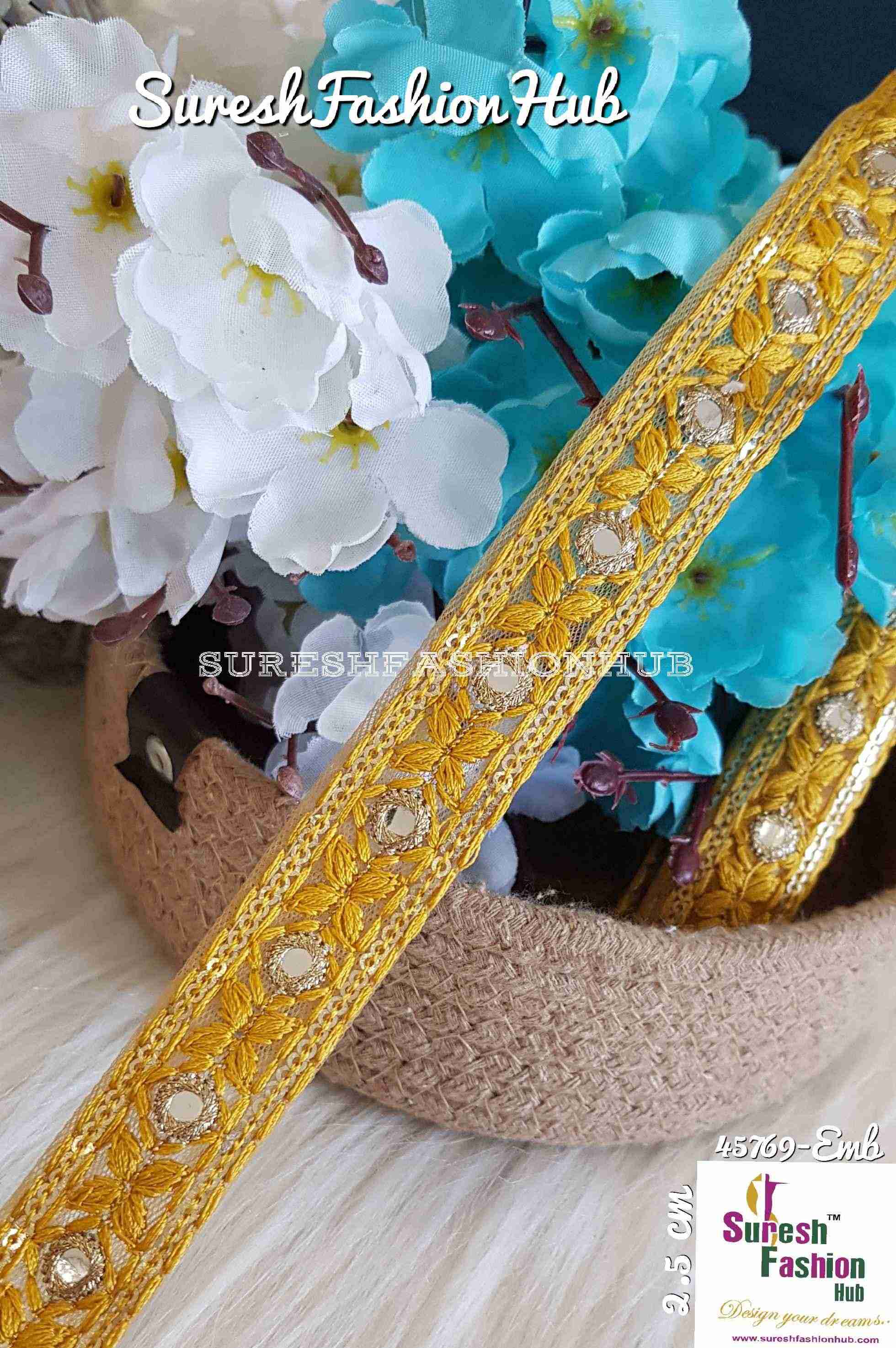Indian Laces Embellishments Embroidery Saree Border Wholesale Silk Crafting Sewing Decorative Designer Ribbons #Blackborder  #Fancylaces #Decorativetrims #Embroideredborder #Sewingtrims #テープ #minne #lndianlaces #Sareeborder #アニー都城 #pasamanerías #pasamaneriasbordadas #Embellishments #可愛いマスク #Embroiderytrimmings #アクセサリー