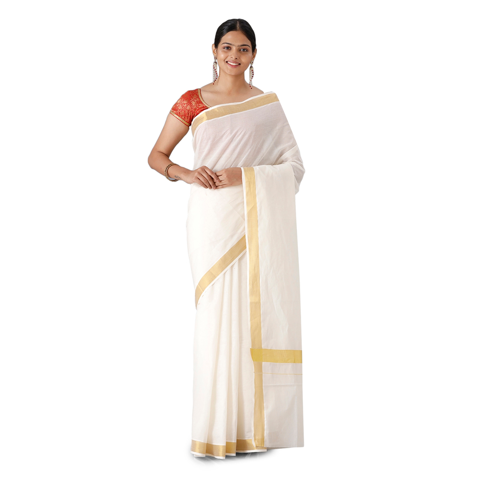 Ramraj Cotton | Ramraj Cotton Kerala Traditonal Cotton Saree for Women. 0