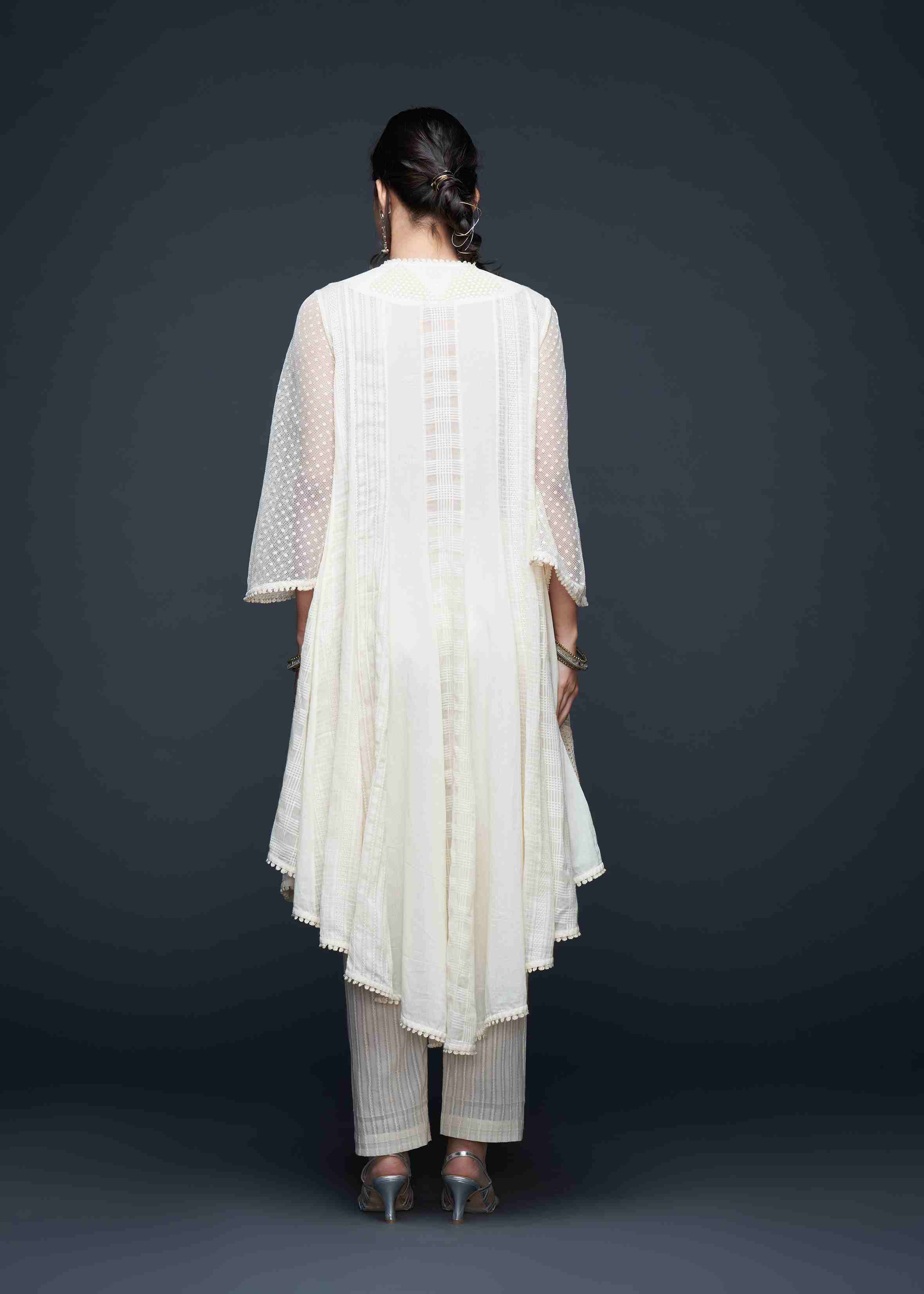 Patchwork Flared Kurta